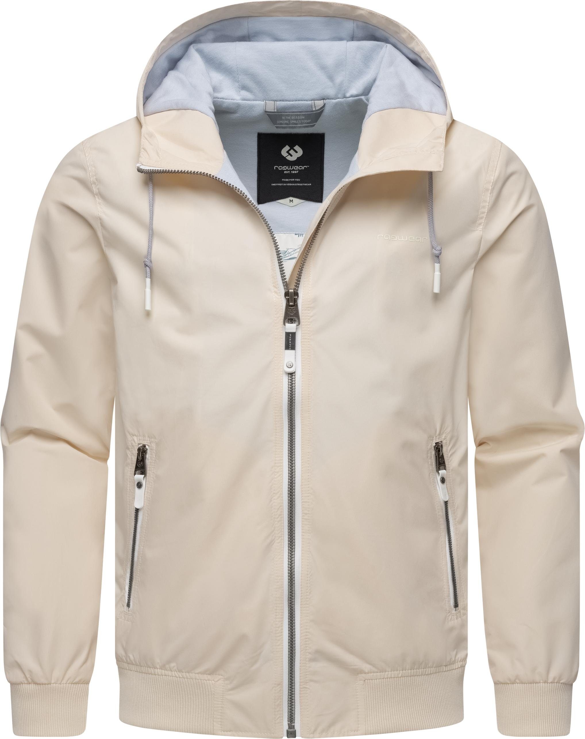 Ragwear Outdoorjacke Perci Stylische Herren Übergangsjacke mit großer Kapuze