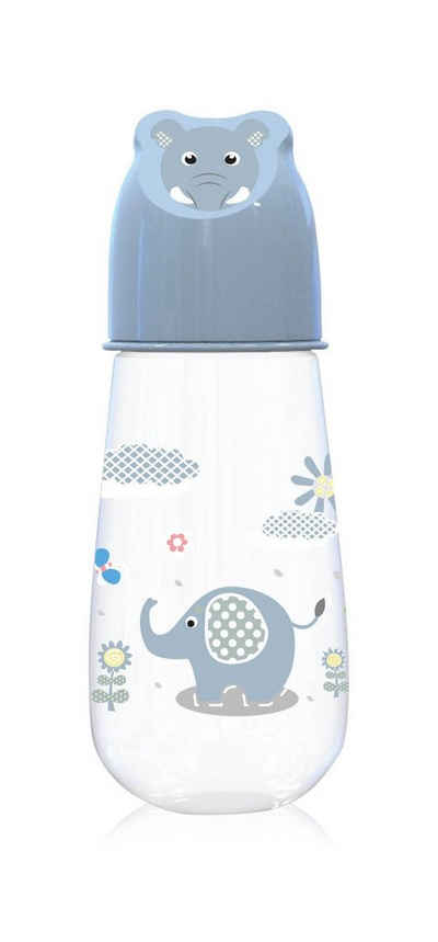 Baby Care Babyflasche Babyflasche 125 ml Motivdeckel, Silikonsauger der Größe 0+, ab Geburt