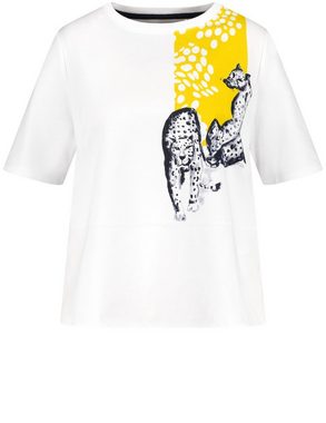 Samoon Kurzarmshirt Shirt mit Leo-Motiv