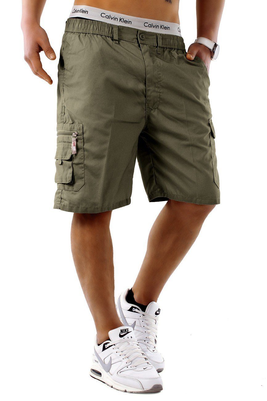 Max Men Cargoshorts Cargo kurze Capri Sommer Basic (1-tlg)