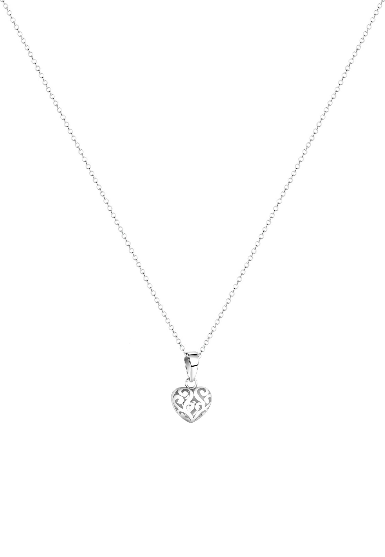 Nenalina Kette mit Anhänger Herz Anhänger Ornament Love Liebe 925 Silber günstig online kaufen