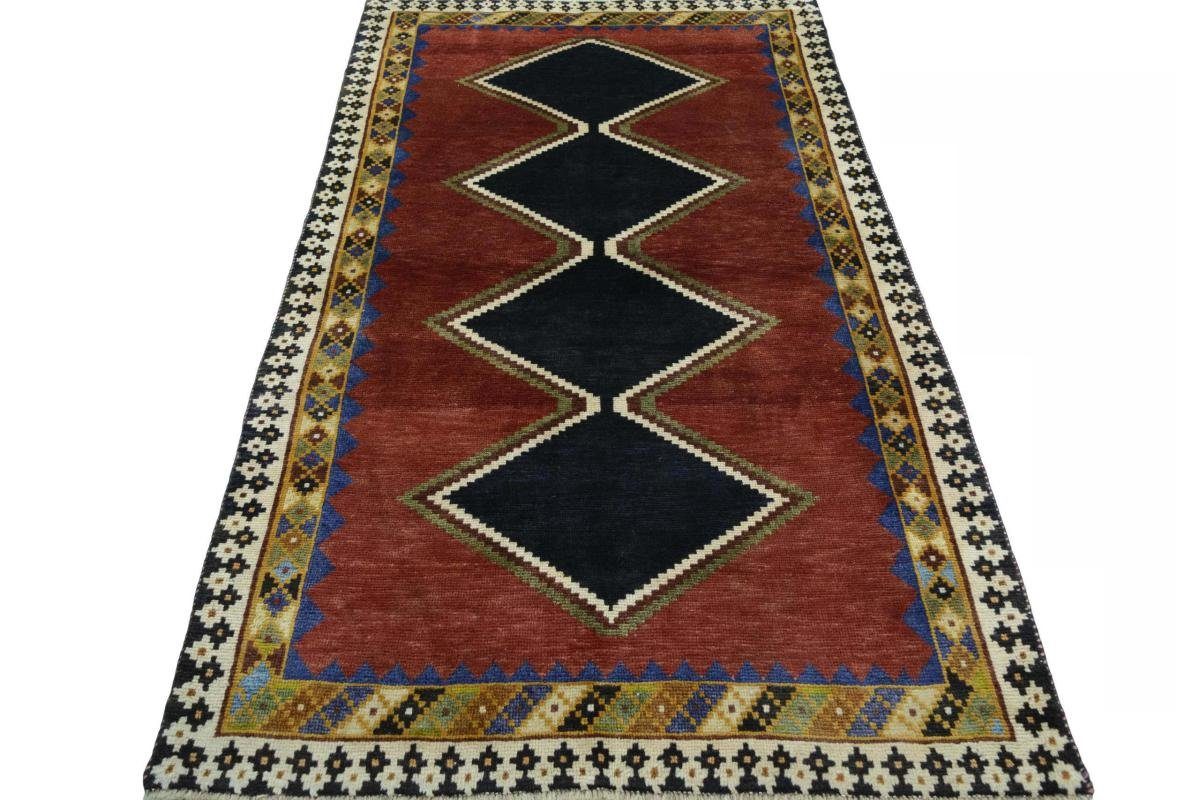 Orientteppich Perser Gabbeh Ghashghai Moderner, 115x210 rechteckig, 15 mm Höhe: Handgeknüpfter Nain Trading