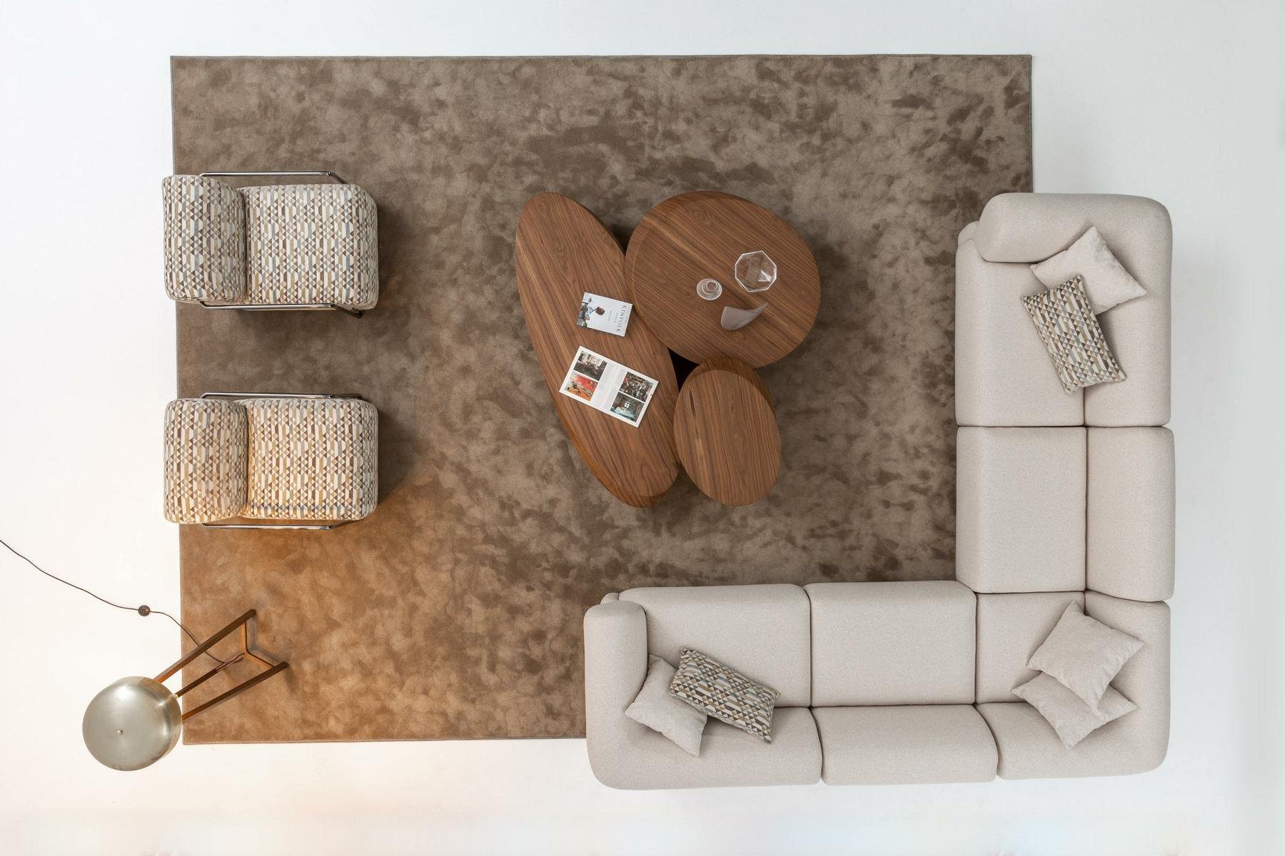 JVmoebel Ecksofa Modernes Ecksofa für das Wohnzimmer mit 2 Sesseln und Polsterung, Made in Europa