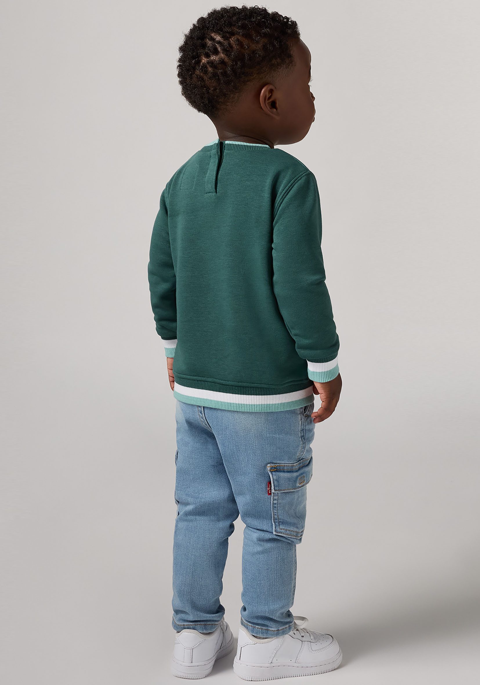 Levi's® Kids Sweatshirt LVB VARSITY LEVI TIPPED CREW mit Bärchenprint, for Boys