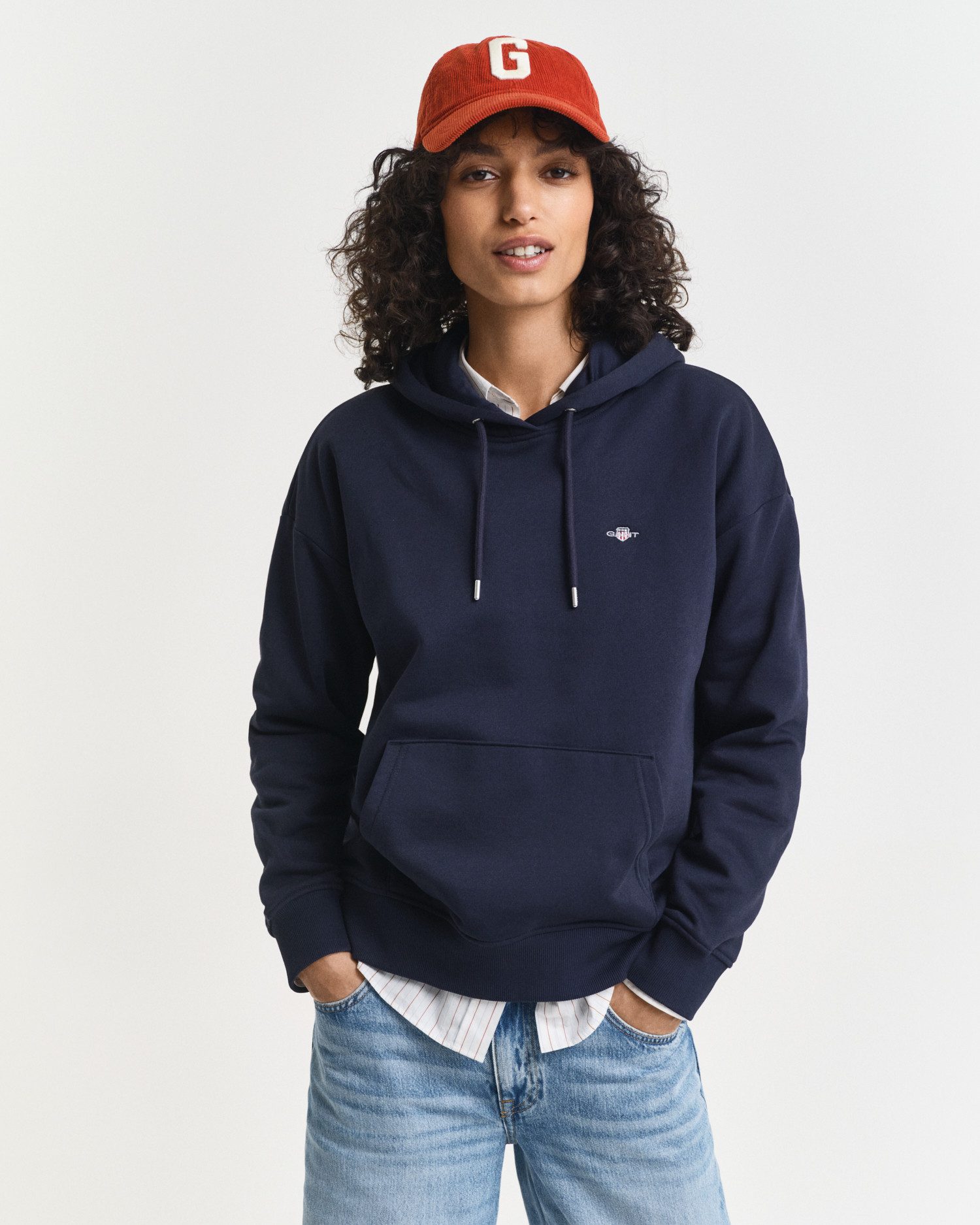 Gant Hoodie SHIELD HOODIE Grafische GANT-Stickerei günstig online kaufen