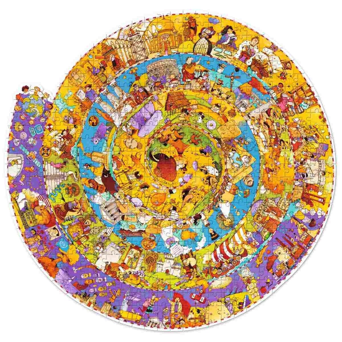 DJECO Puzzle Wimmelbild Geschichte - 350 Teile Kinderpuzzle für Kinder, 350 Puzzleteile, Kinderpuzzle