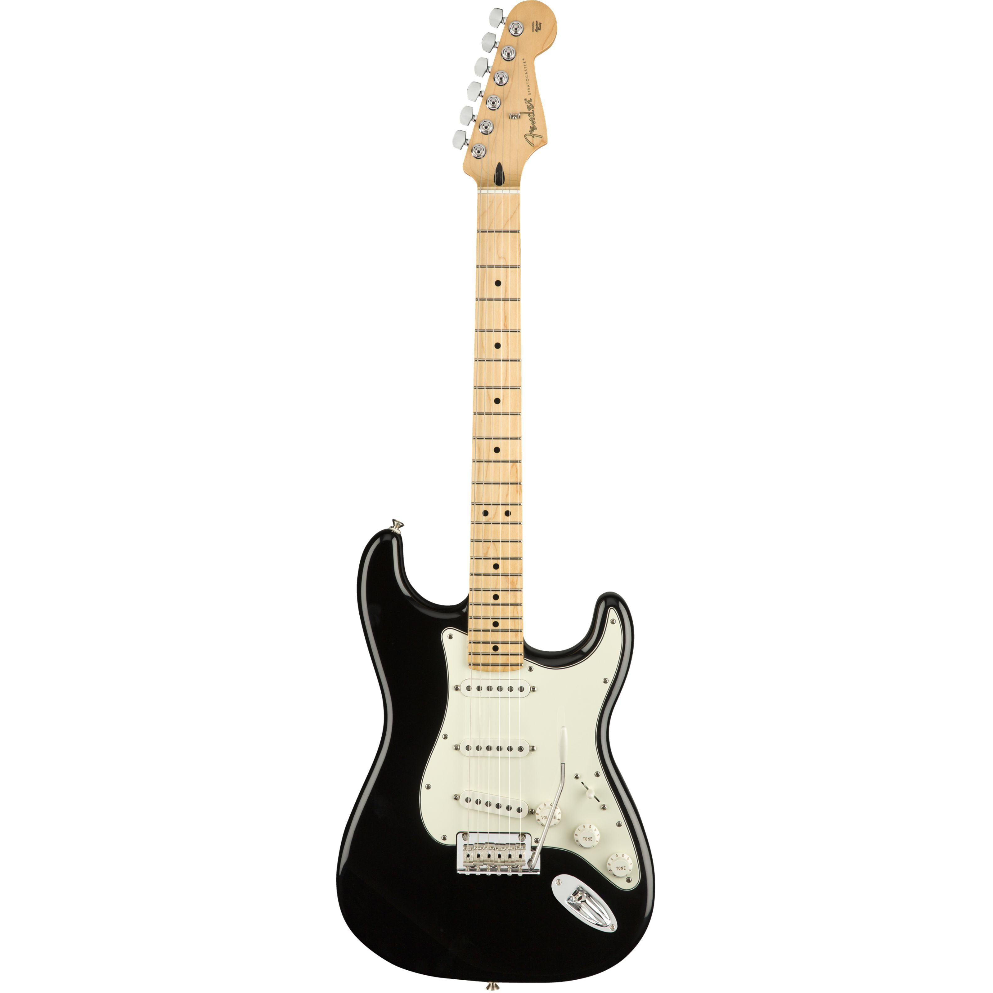 Fender E-Gitarre, E-Gitarren, ST-Modelle, Player Stratocaster MN Black - E-Gitarre
