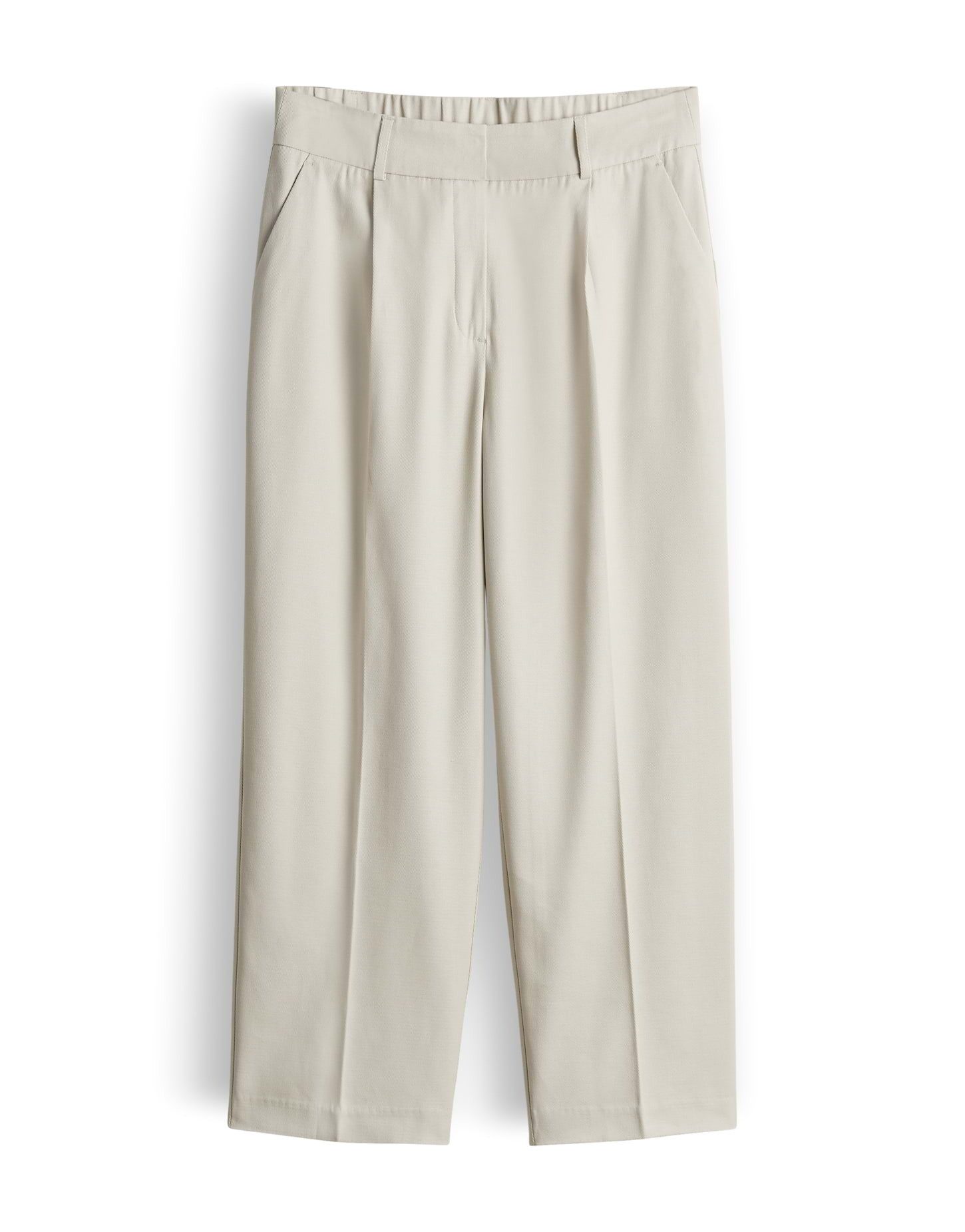someday Bundfaltenhose Cisan flow City Pant mit festem Griff Mid Rise, Bundfalten und Gummibund hinten am Saum