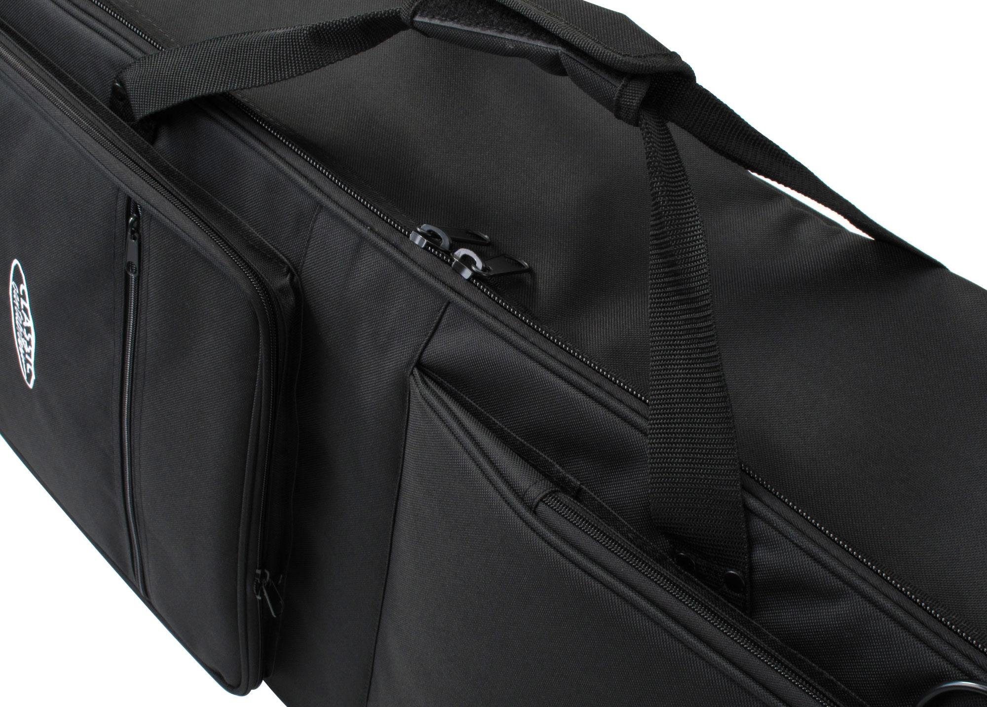Classic Cantabile Piano-Transporttasche Keyboardtasche mit Rollen - Innenmaße: 115 x 46 x 16 cm