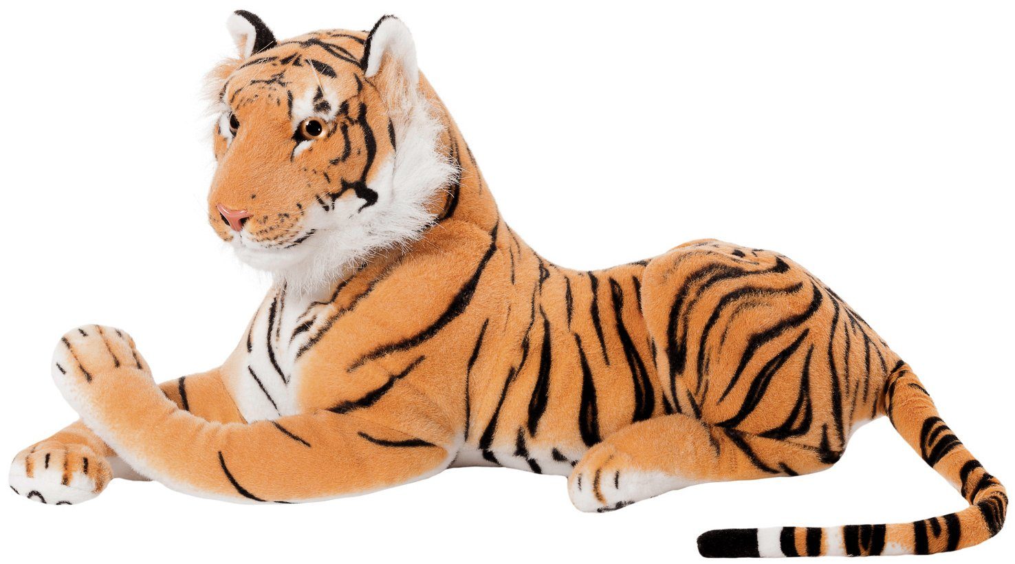 BRUBAKER Kuscheltier Tiger 75 cm (1-St), liegend