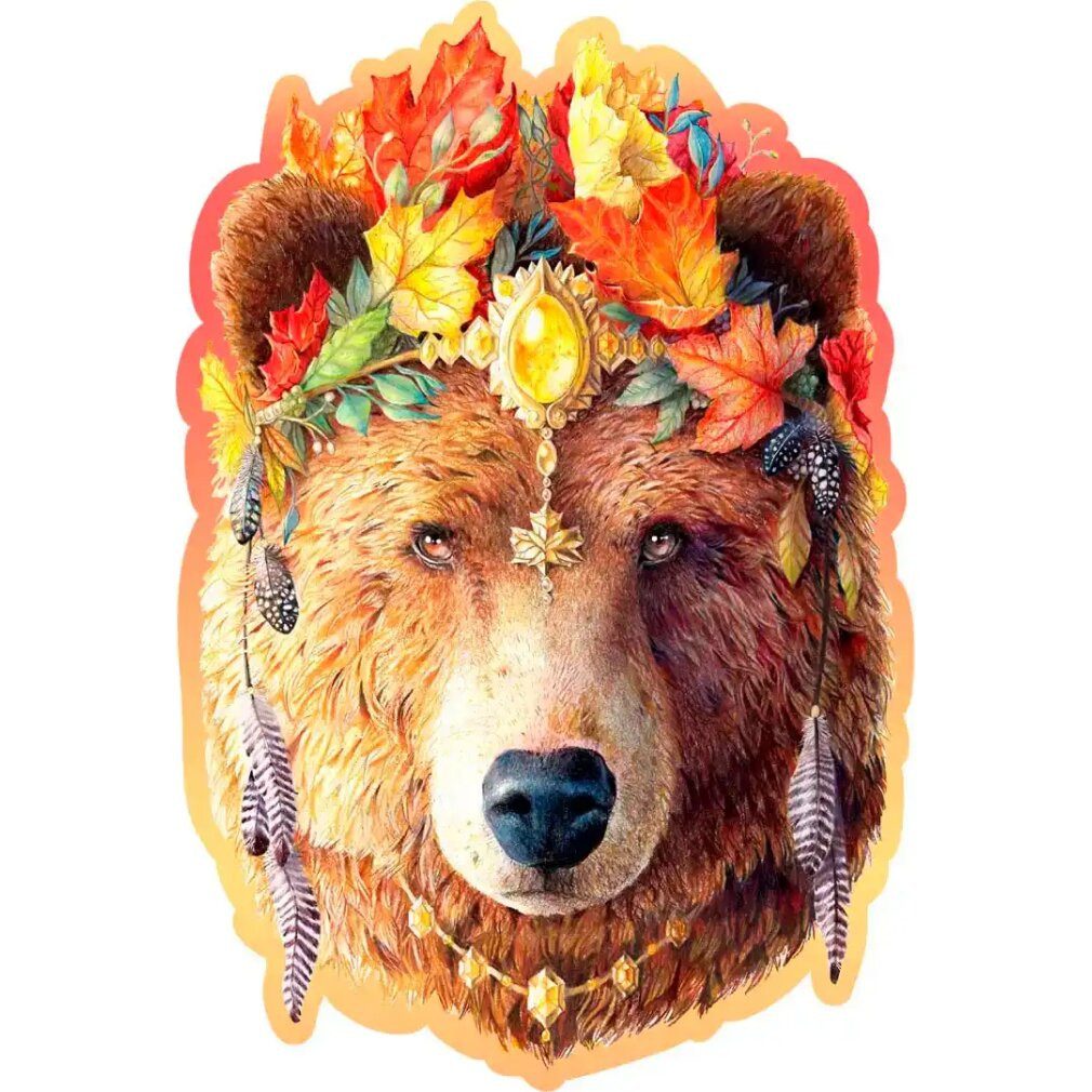 Wooden City Puzzle Holzpuzzle Stylish Bear 250 Teile, Puzzleteile