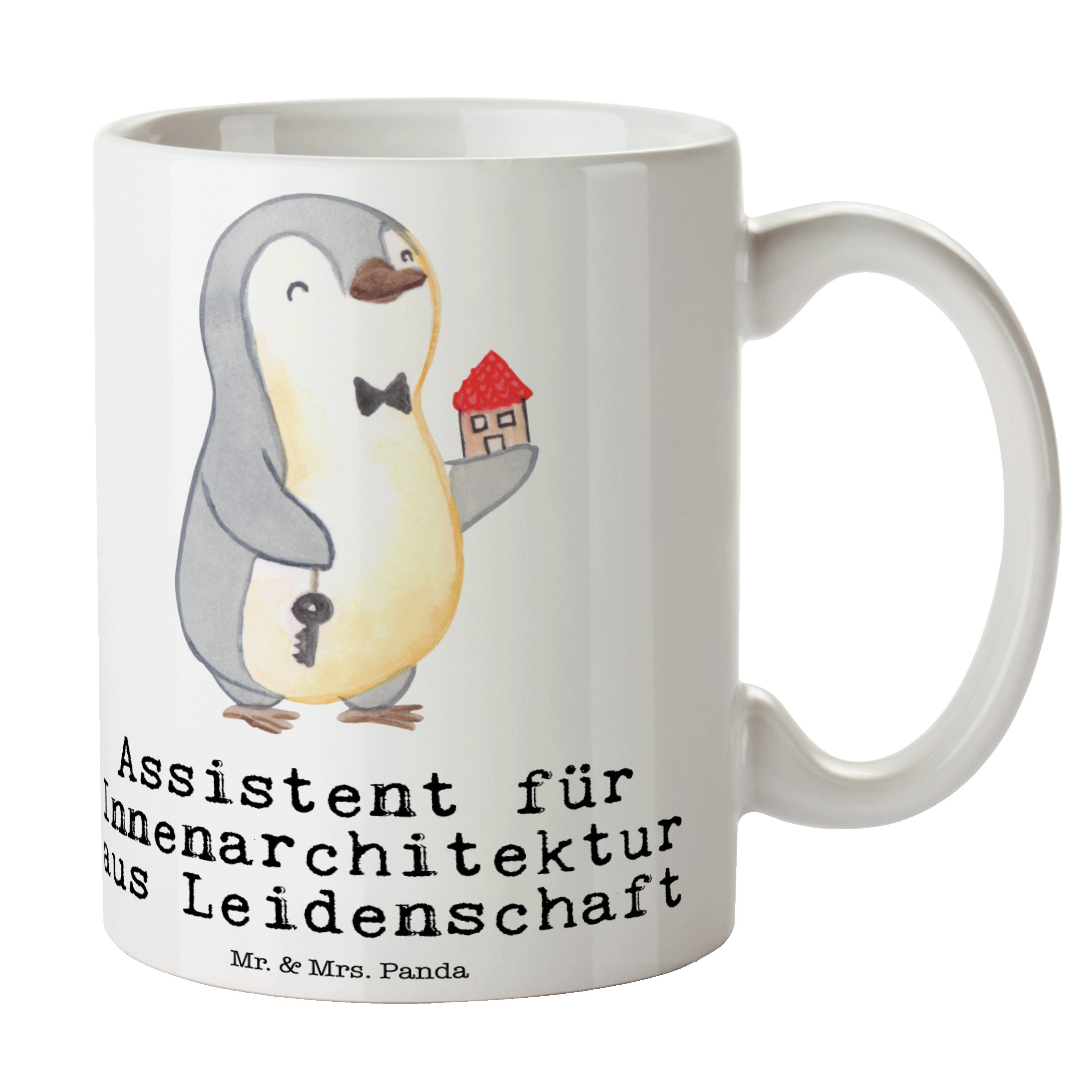 - Tasse Panda - Keramik für Assistent Geschenk, Weiß Mr. Innenarchitektur Leidenschaft Ab, aus & Mrs.
