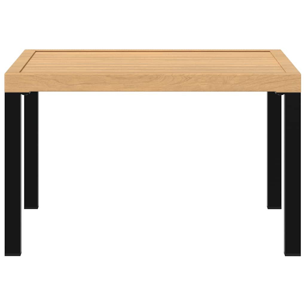 vidaXL Gartentisch Garten-Couchtisch Schwarz 65x65x40 cm Aluminium