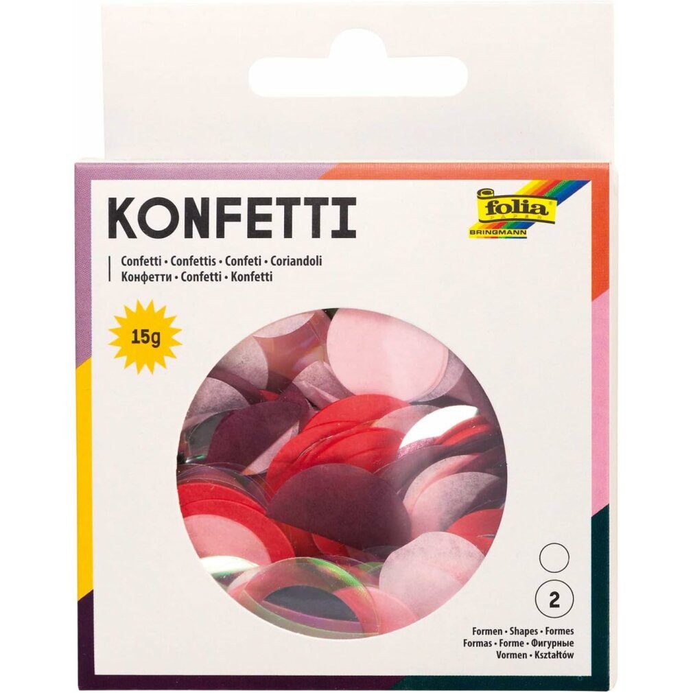 Folia Наклейки Pink Party 15g Paper And Foil Confetti In Various Colours