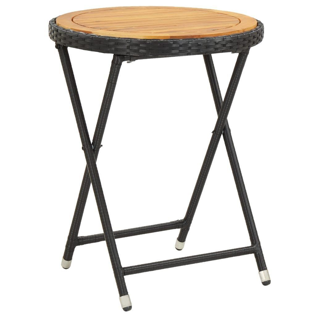 vidaXL Gartentisch Beistelltisch Schwarz 60 cm günstig online kaufen