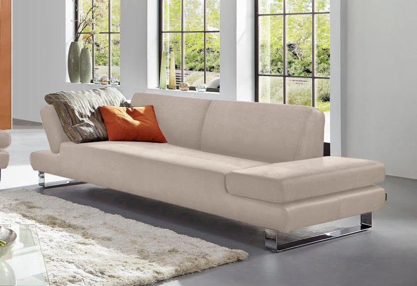 W.SCHILLIG 3-Sitzer taboo Designsofa mit hohem Sitzkomfort, mit Übertiefe, inklusive Armlehnenverstellung