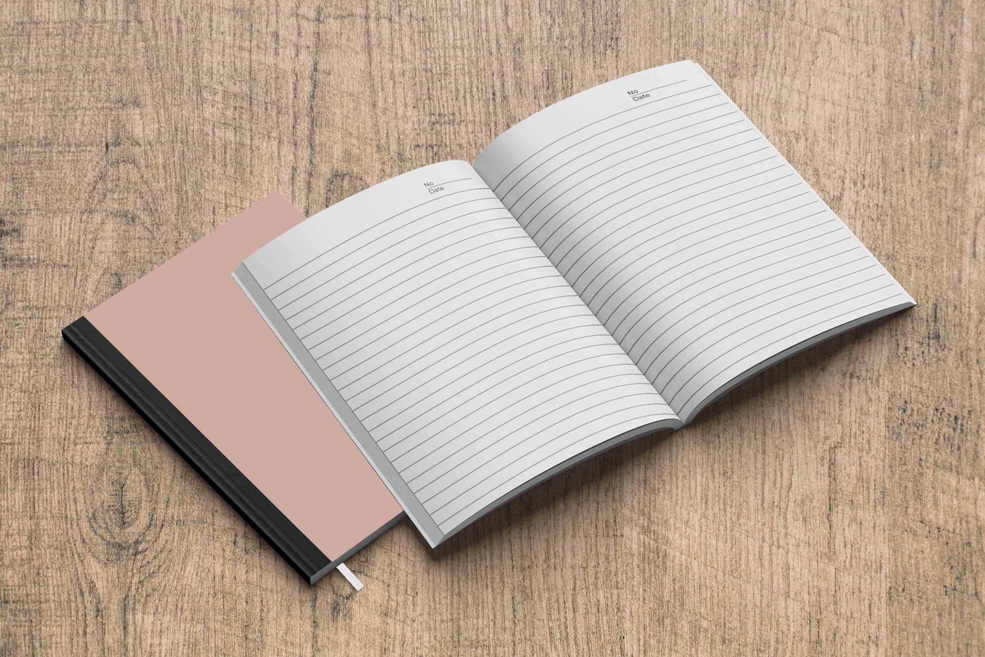 Merkzettel, Seiten, - Einfarbig Haushaltsbuch Einfarbig A5, Notizheft, - MuchoWow Notizbuch rosa, 98 - Journal, Rosa Tagebuch, Palette