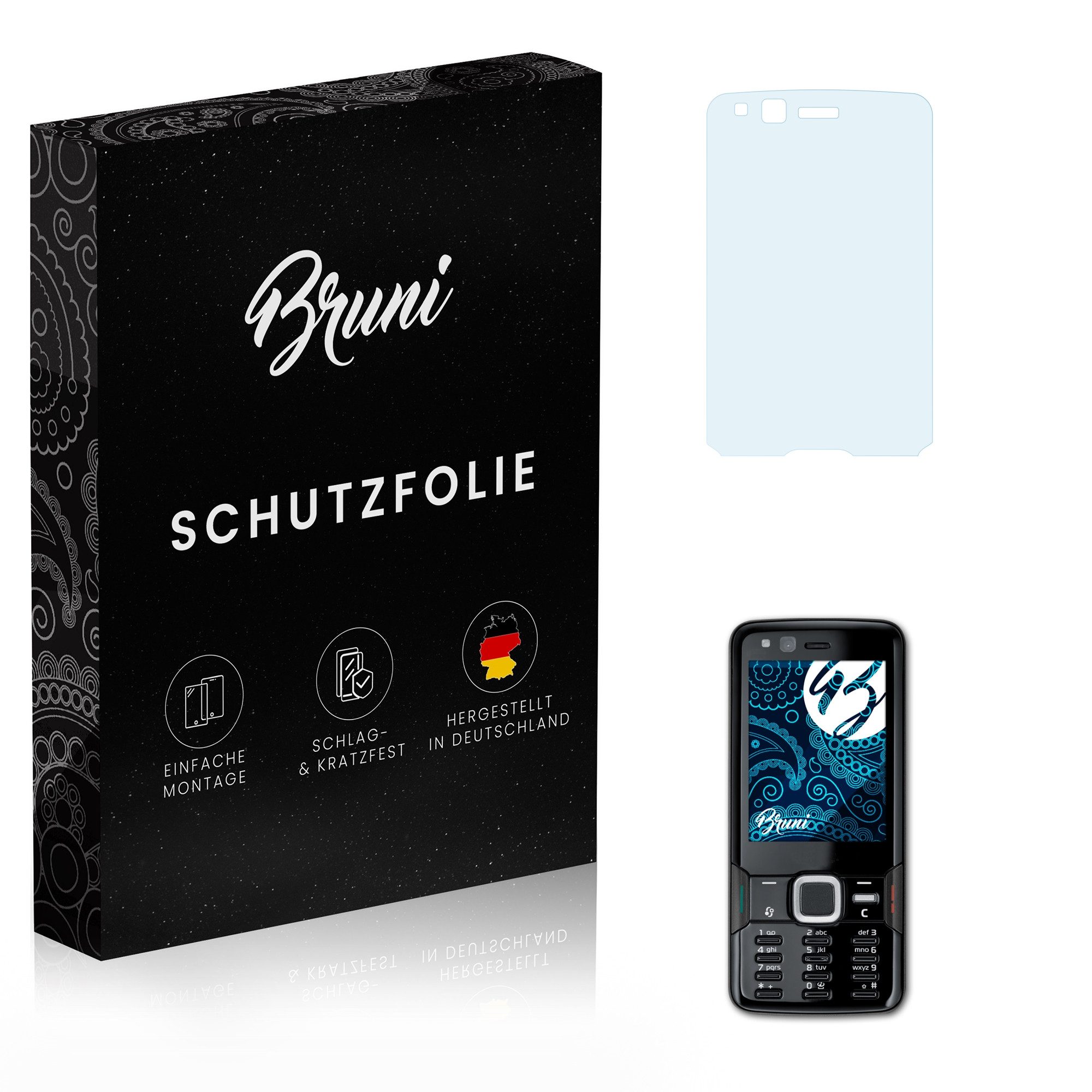 Schutzfolie Glasklare Displayschutzfolie für Nokia N82