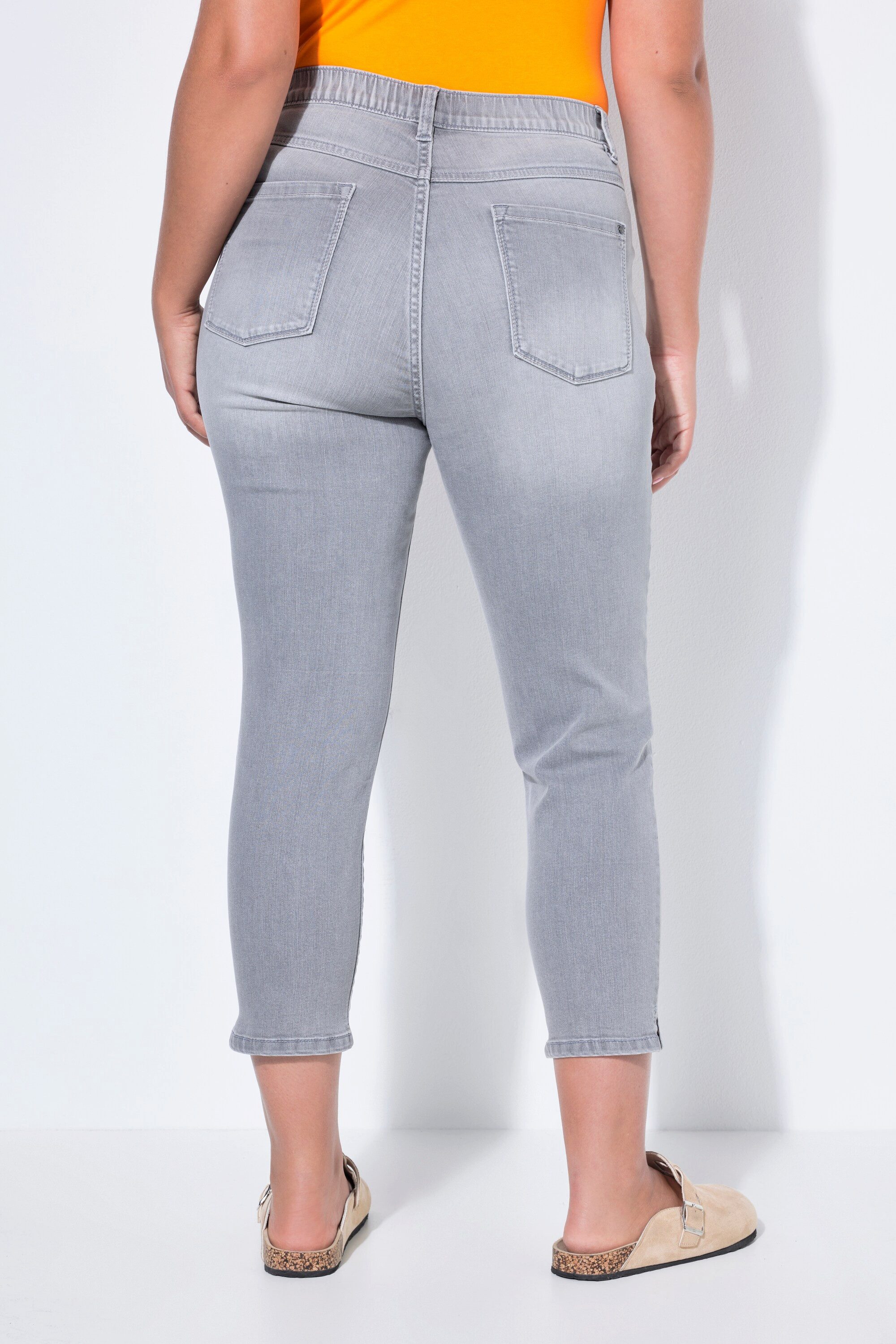 Laurasøn Röhrenjeans High Waist Jeans Slim 3/4 lang
