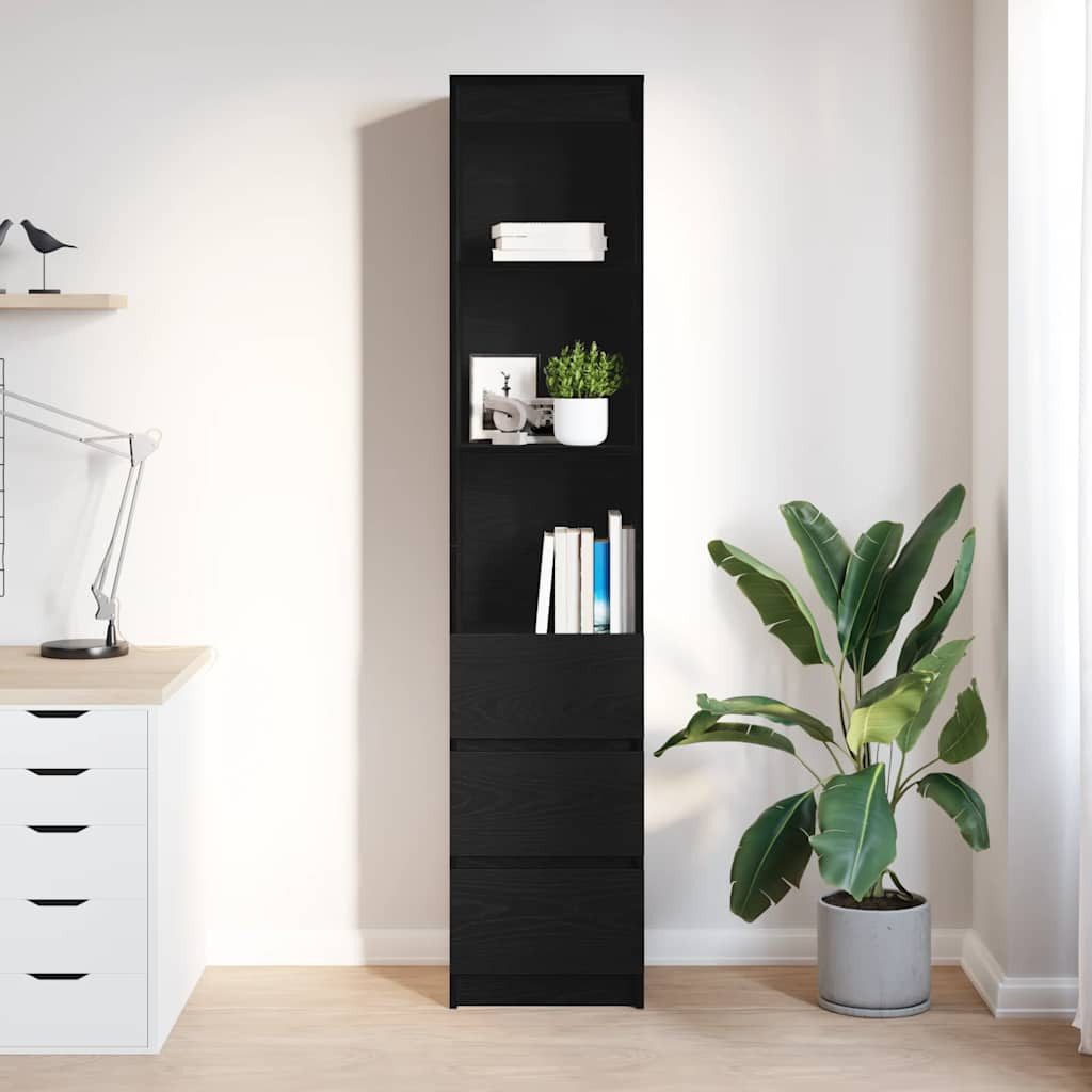 vidaXL Highboard Highboard Schwarz Eichen-Optik 37,5x35x180 günstig online kaufen