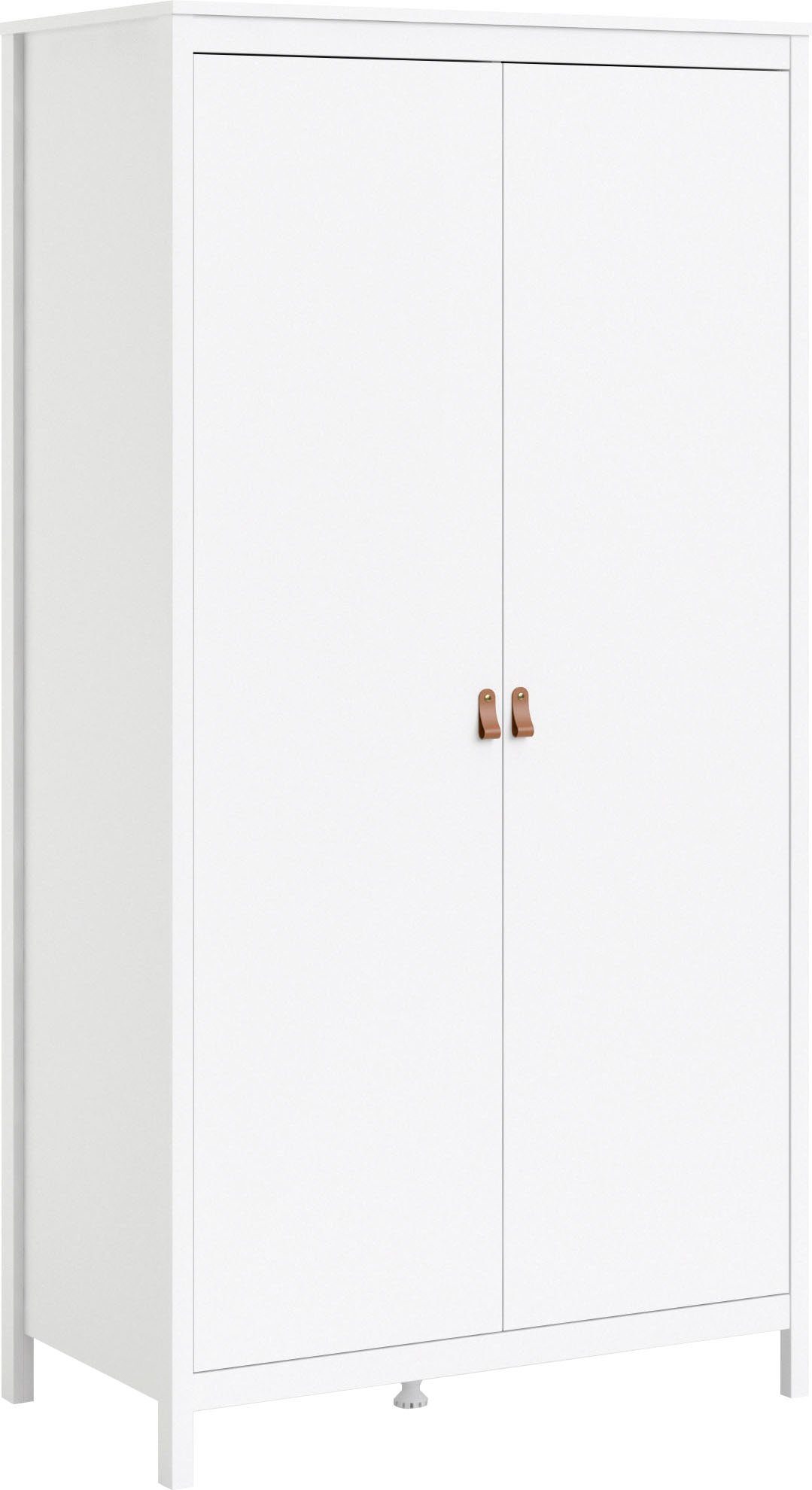 Home affaire Kleiderschrank Madrid, Drehtürenschrank, Aufbewahrung Kasten Schrank Stauraum 2türiger Schrank mit 5 Einlegeböden und Kleiderstange, Breite 102 cm