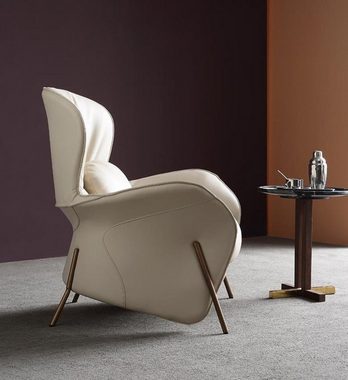 JVmoebel Loungesessel, Luxus Stuhl Cocktail Relax Club Stühle Möbel Design Sessel Leder