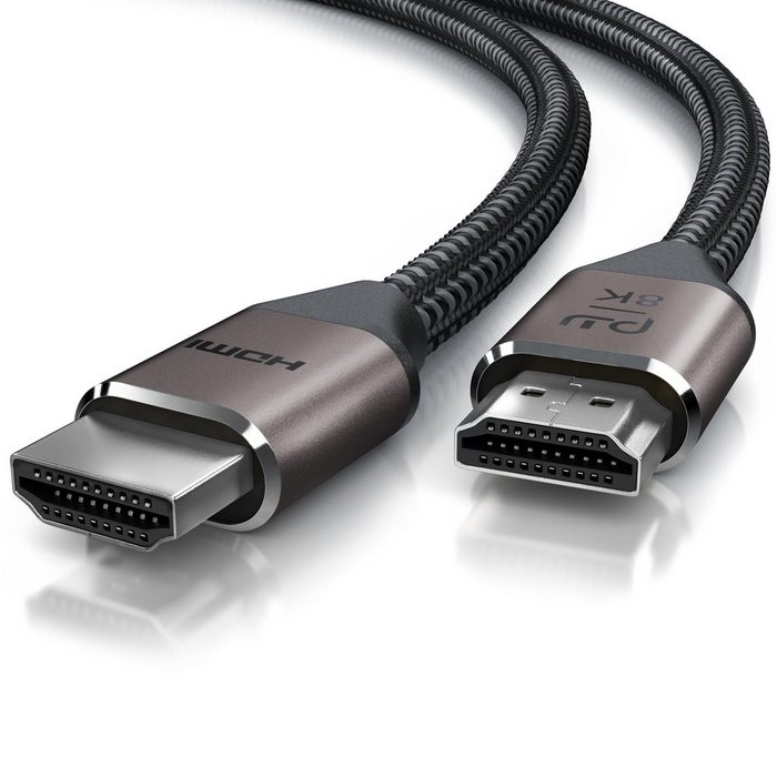 Primewire HDMI-Kabel HDMI 2.1 HDMI Typ A Stecker auf HDMI Typ A Stecker (50 cm) UHD 8k @ 120 Hz 4k @ 240 Hz DSC Ethernet HDR eARC VRR ALLM 0 5m