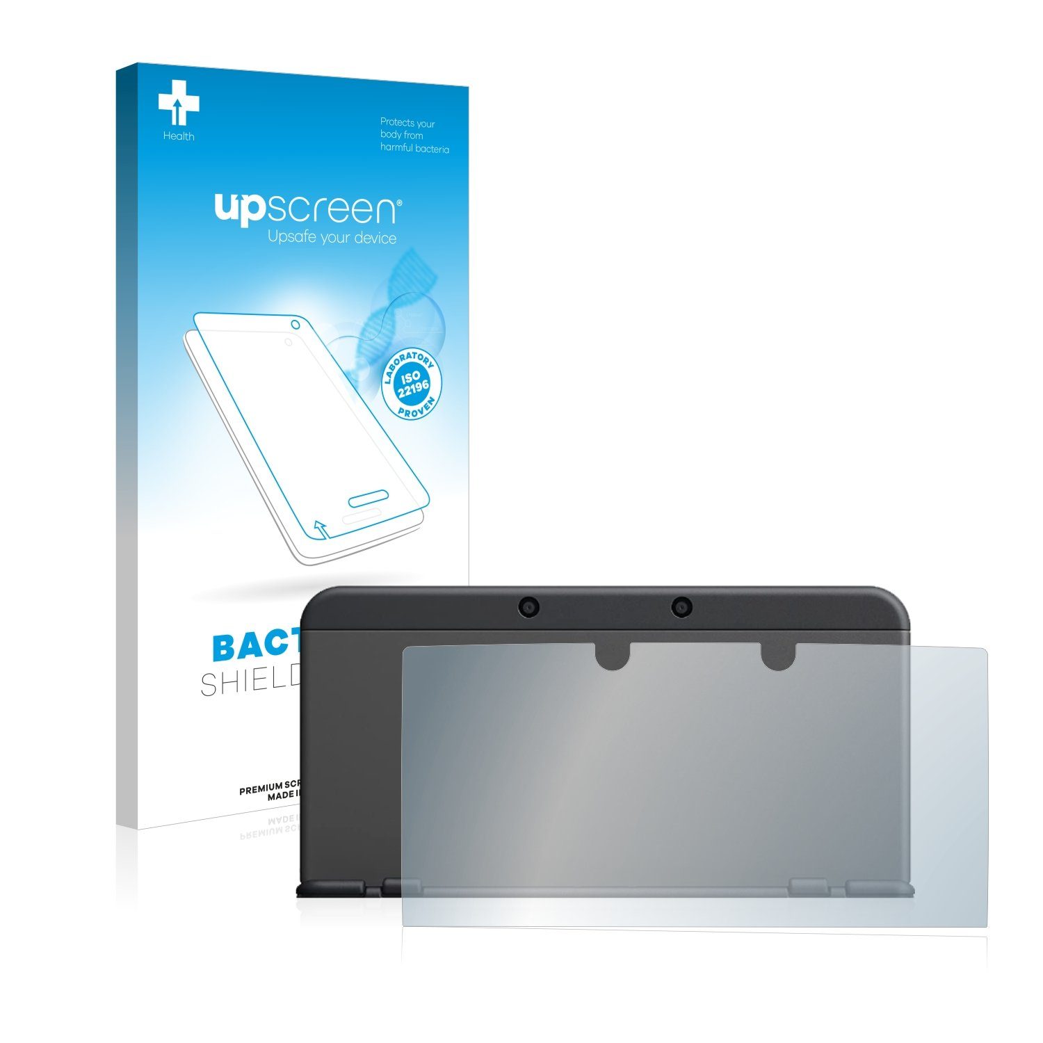 upscreen Schutzfolie für Nintendo 3DS (Gehäuse), Displayschutzfolie, Folie Premium klar antibakteriell
