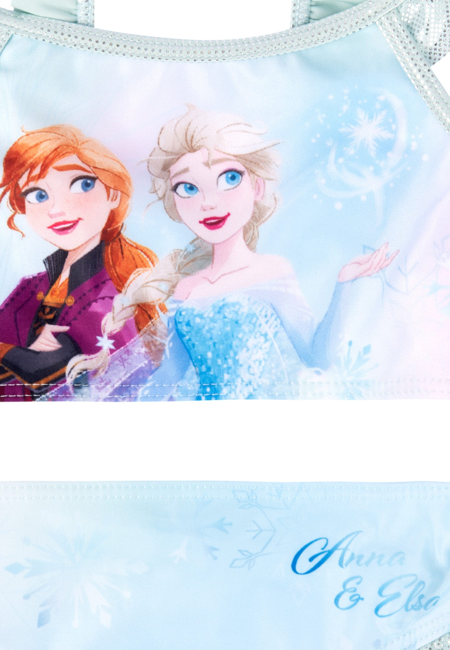 United Labels® Bustier-Bikini Disney Die Eiskönigin - Frozen - Elsa & Anna, Zweiteiler mit Rüschen – Bild 3 von 3