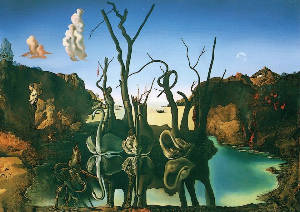 Postkarte Kunstkarte Salvador Dalí \