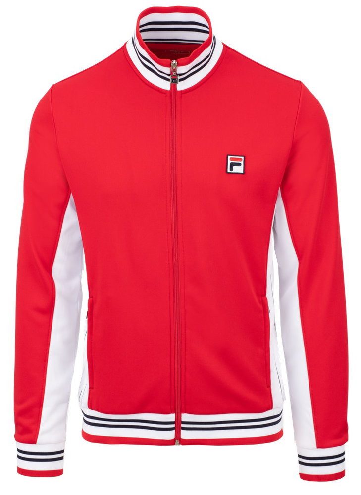 Fila Tennisjacke Björn rot/weiss Herren