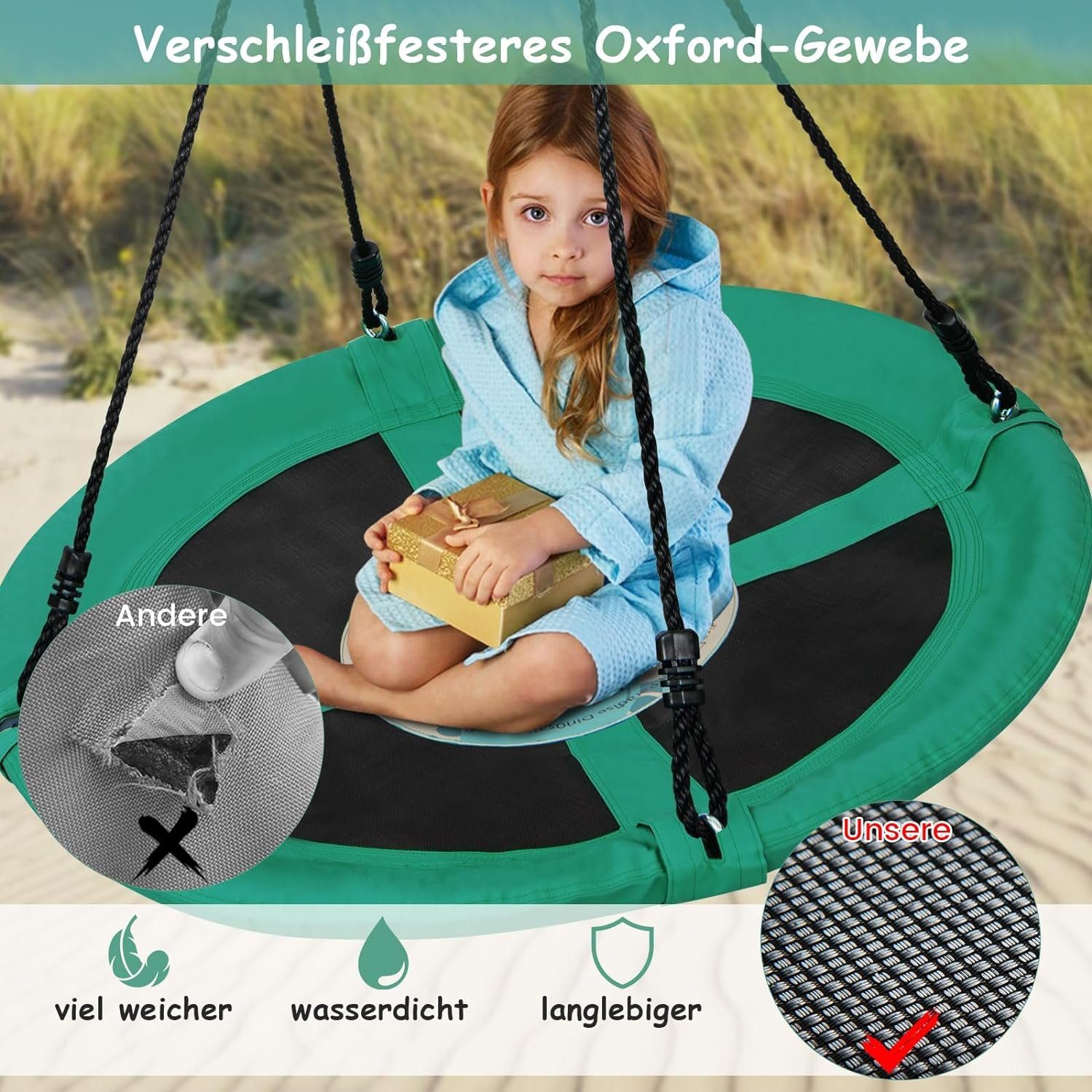 KOMFOTTEU Nestschaukel Ø100cm, bis 100kg, für günstig online kaufen