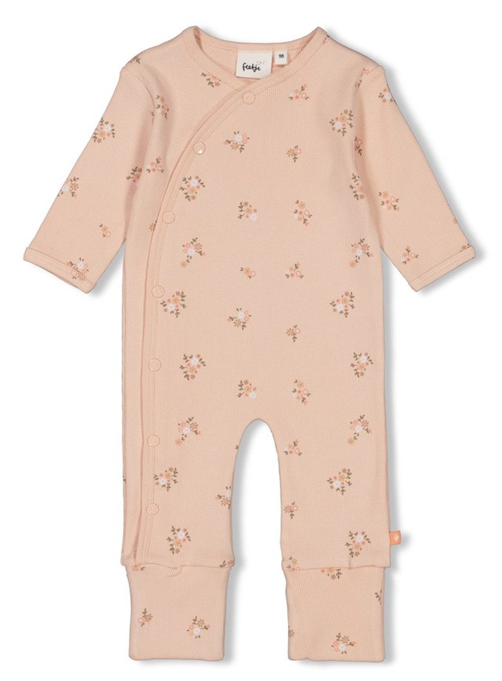 Feetje Pyjama Feetje Baby Strampler Strampelanzug Schlafanzug Krempelfuß flowers (1 tlg)