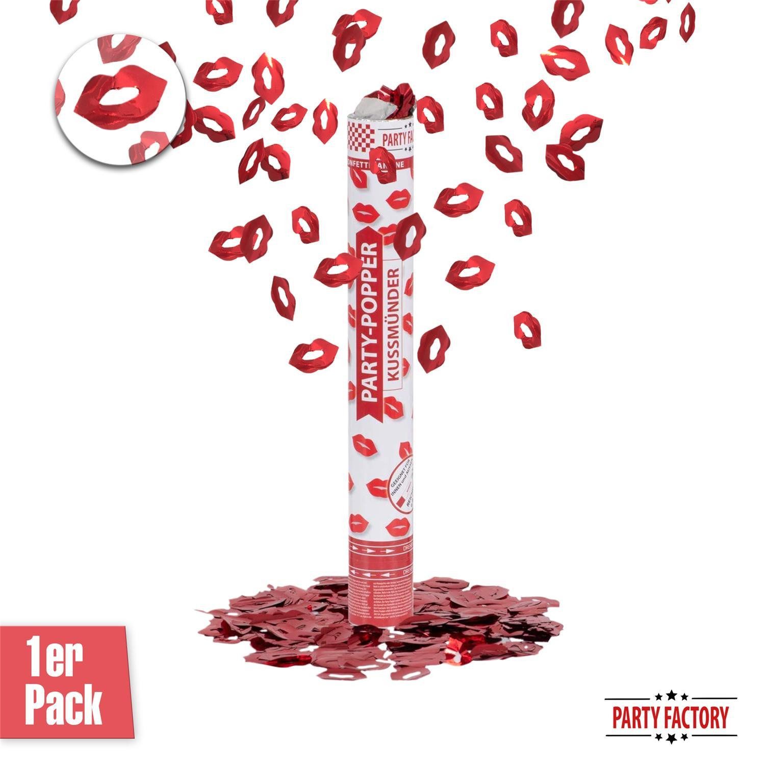 Party Factory Konfetti Party Popper 40 cm Konfettikanone mit glitzernem Konfetti