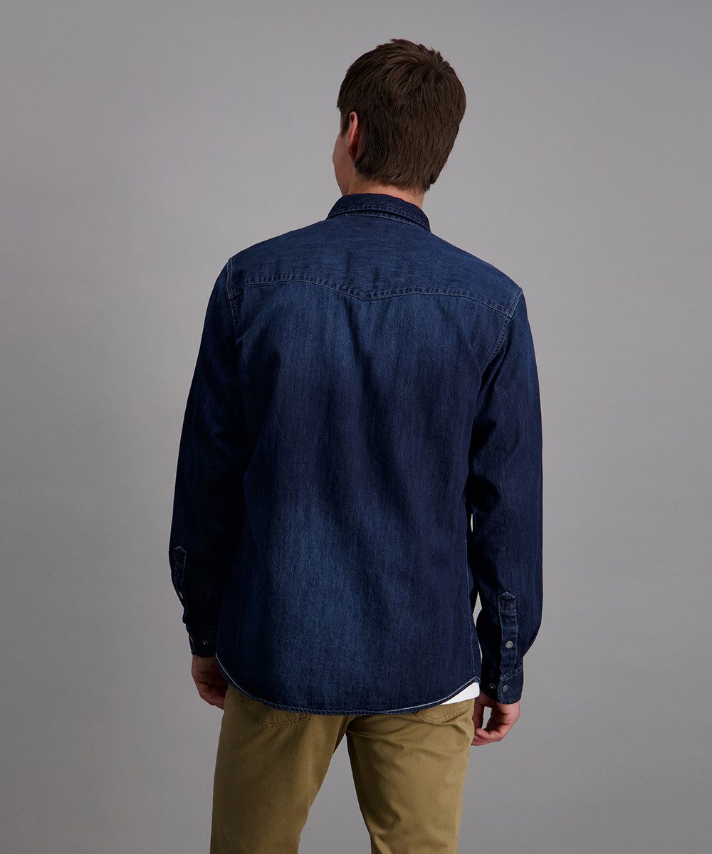 Pioneer Authentic Jeans Jeanshemd mit abgerundetem günstig online kaufen
