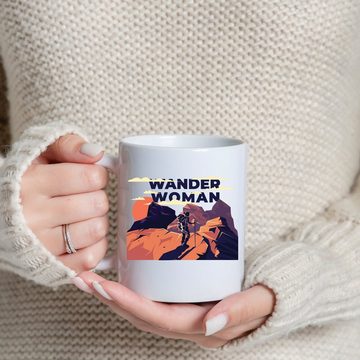 Youth Designz Tasse Wander Woman Kaffeetasse Geschenk, Keramik, mit Trendigem Frontdruck