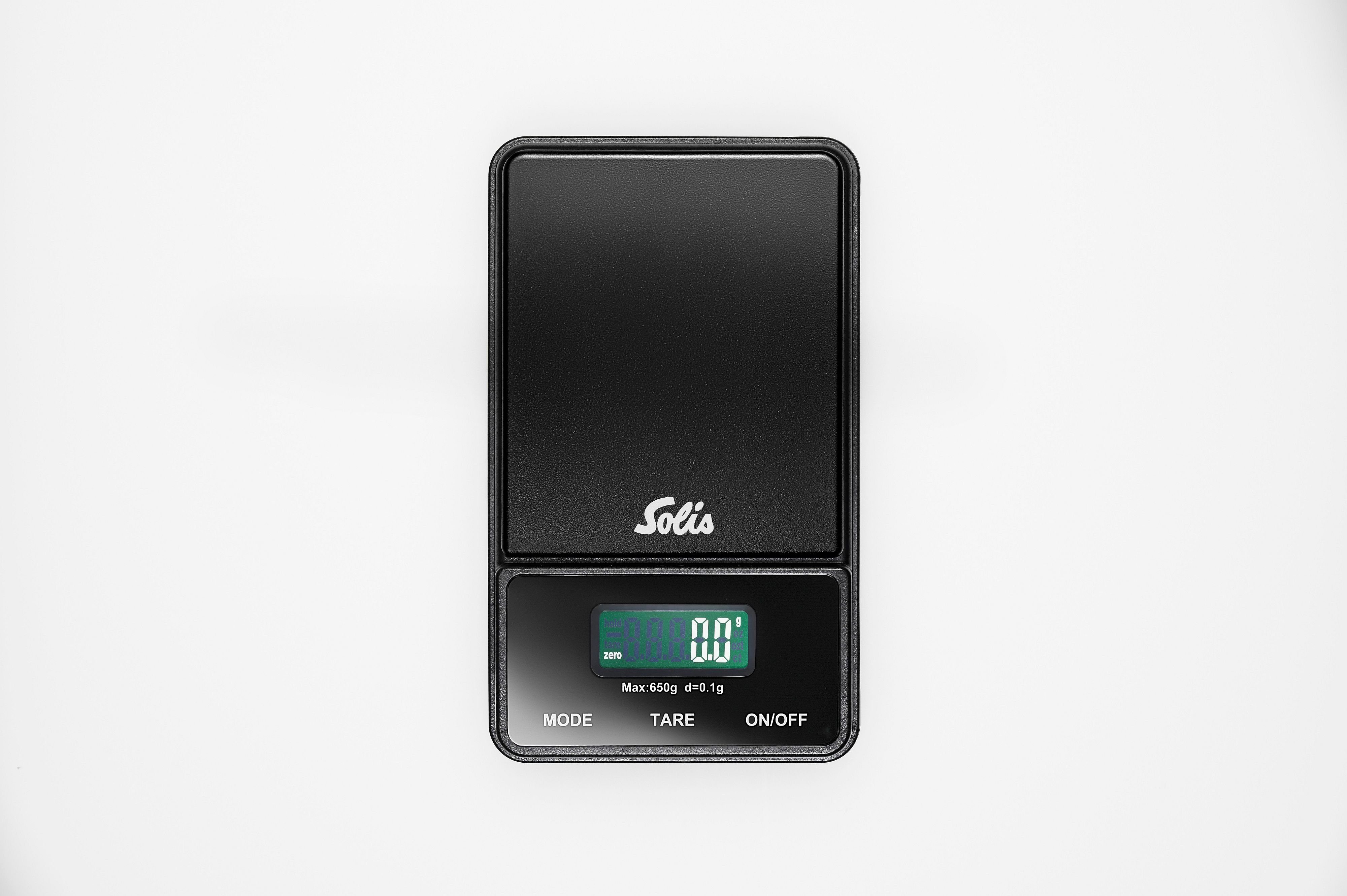 SOLIS OF SWITZERLAND Feinwaage Digital Coffee Scale Type 1030, 0,1 - 650 g, Einheiten: Gramm, Unze, Karat, LCD Display