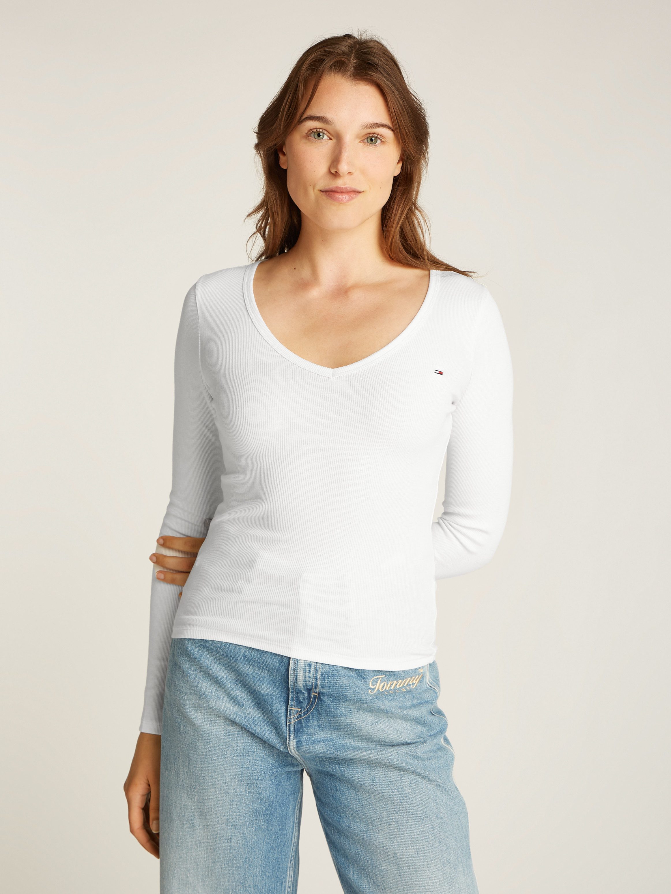 Tommy Jeans Langarmshirt TJW SLIM ESSENTIAL günstig online kaufen