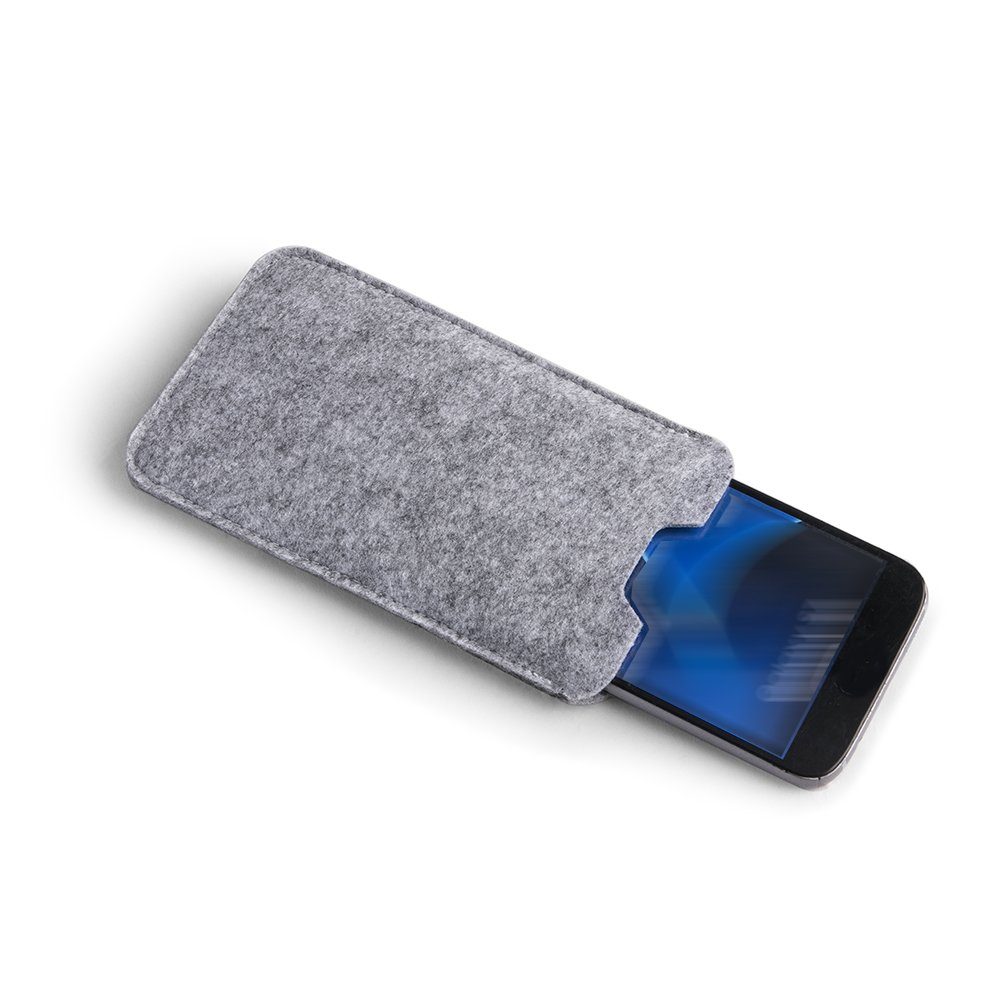 K-S-Trade Handyhülle für Samsung Galaxy S25 FE, Filz Handyhülle Schutzhülle Filztasche Filz Tasche Case Sleeve