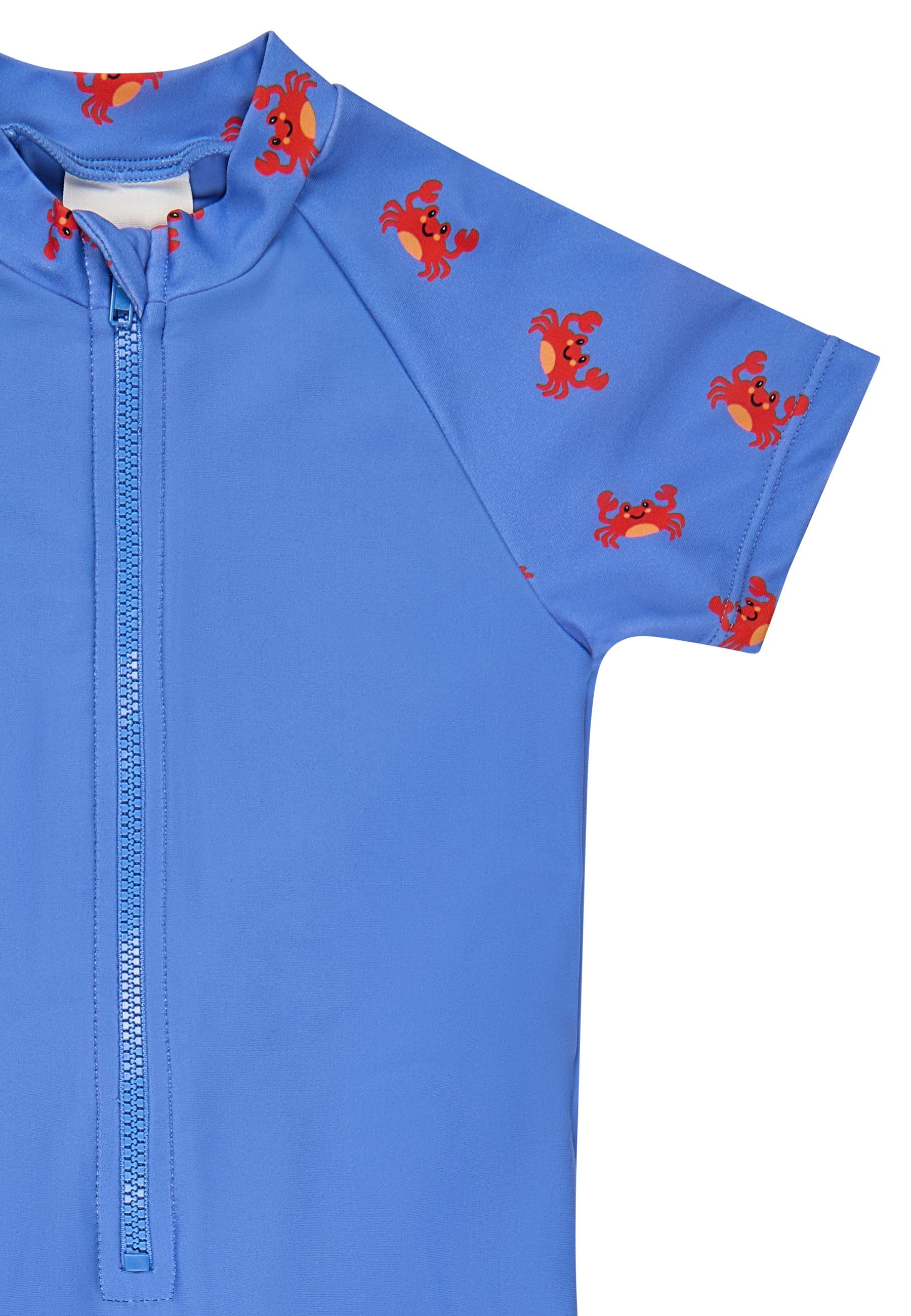 Sterntaler® Badeanzug UV-Schutz 50+ Schwimmanzug Krabbe (1-St) Schwimmanzug Krabbenmuster, Reißverschluss vorn, Windeleinsatz bis 92 – Bild 4 von 5