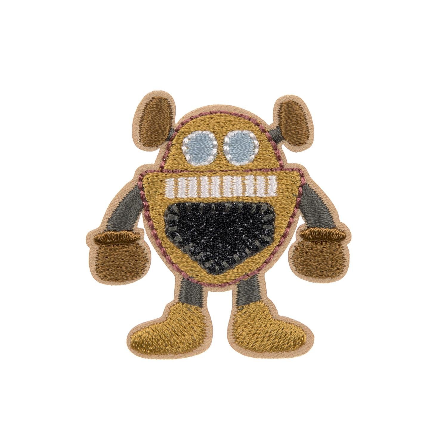 LÄSSIG Schulranzen Lässig Textil-Sticker (3 Stk) - Schul Set Unique, Stick on Robots