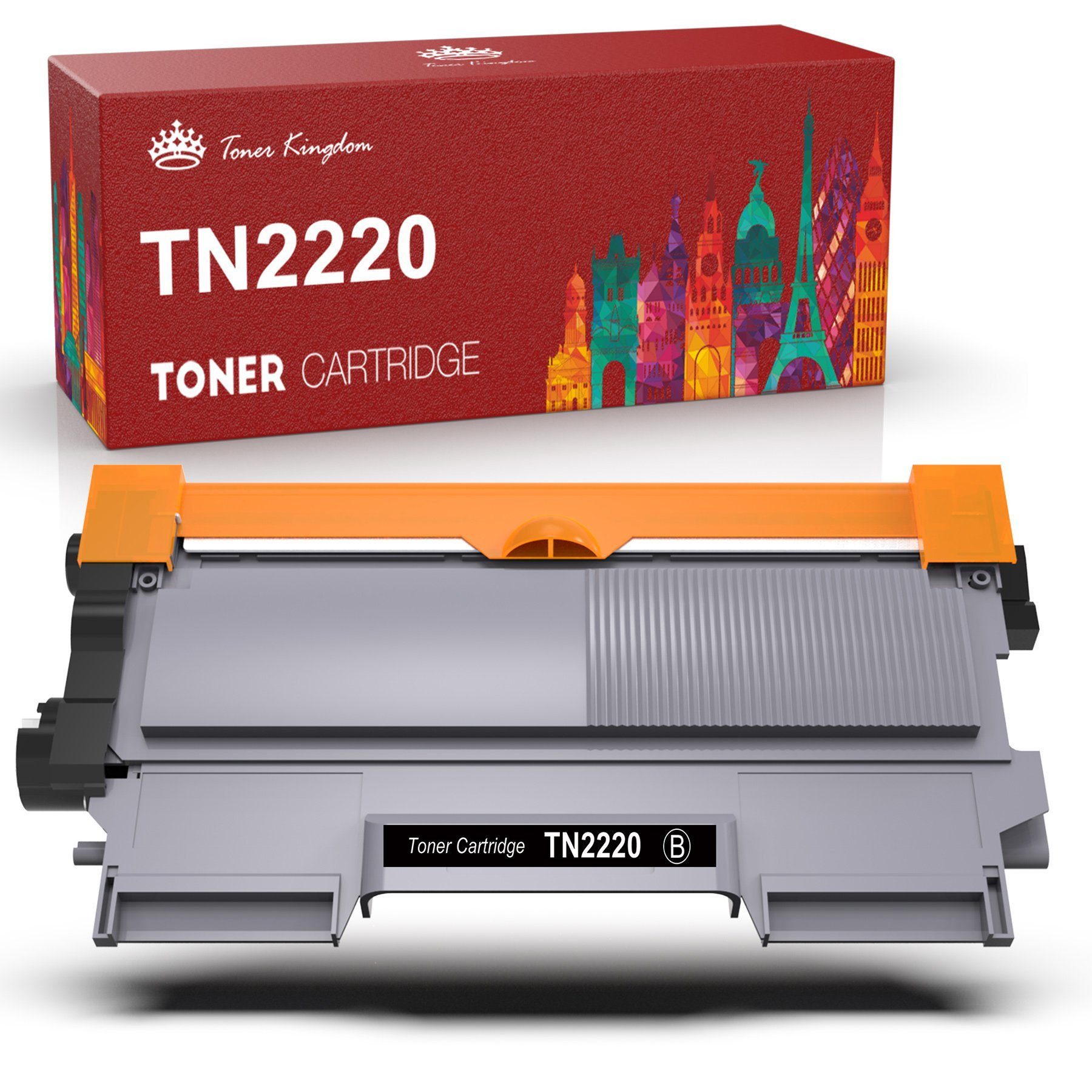 Toner Kingdom Tonerpatrone TN-2220 TN2220 2-St Brother HL-2215 DCP-7055W, (1-St)