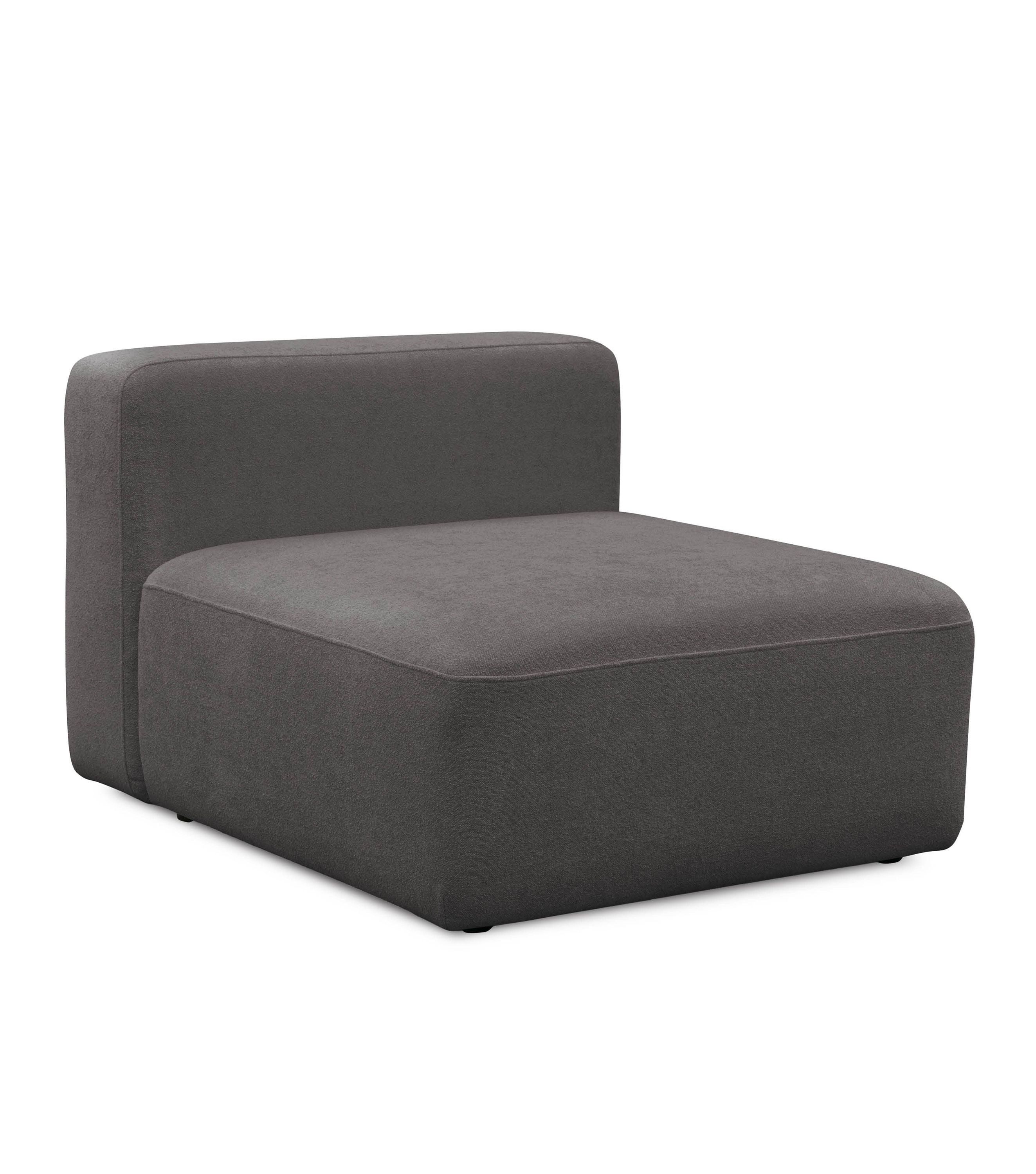 mokebo Ecksofa Sofa Module 'Cubo', in Anthrazit Bouclé, Sofa-Modul, jederzeit durch Module erweiterbar, kein Aufbau