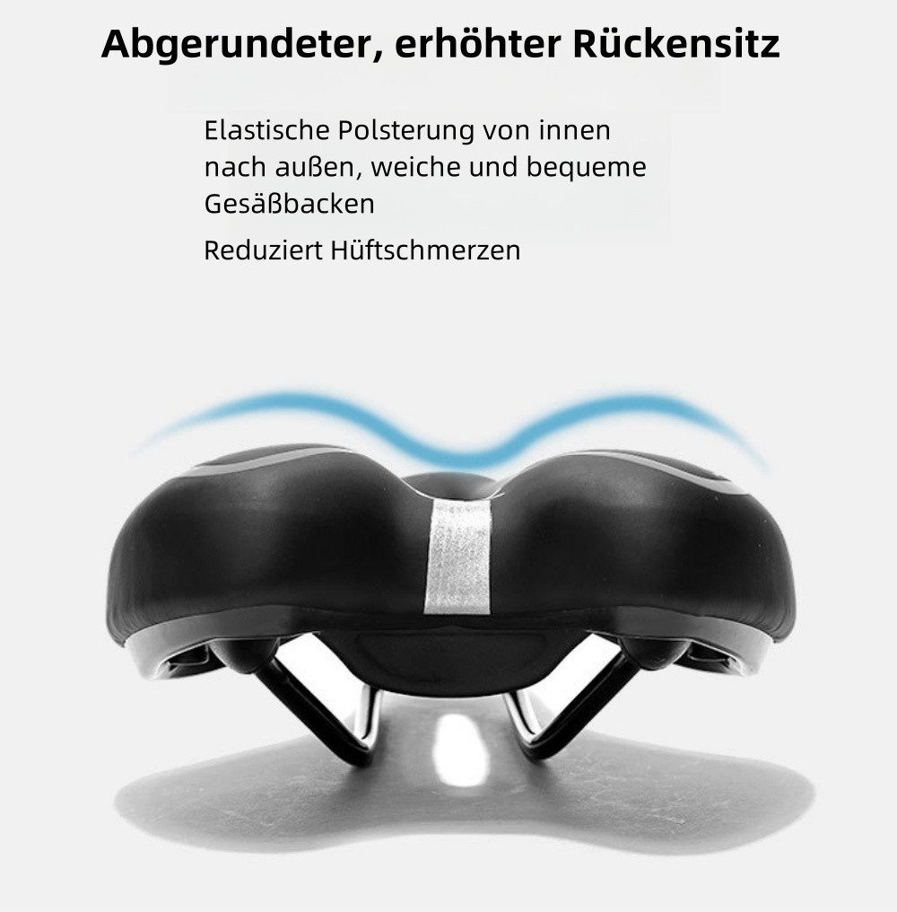 YVMOOEC Fahrradsattel Silikongel Fahrradsattel für Straßen Geländefahrten inkl. Werkzeug (Rennradkissen Silikon Mountainbike-Sattel), Mit Schraubenschlüssel + Sechskant