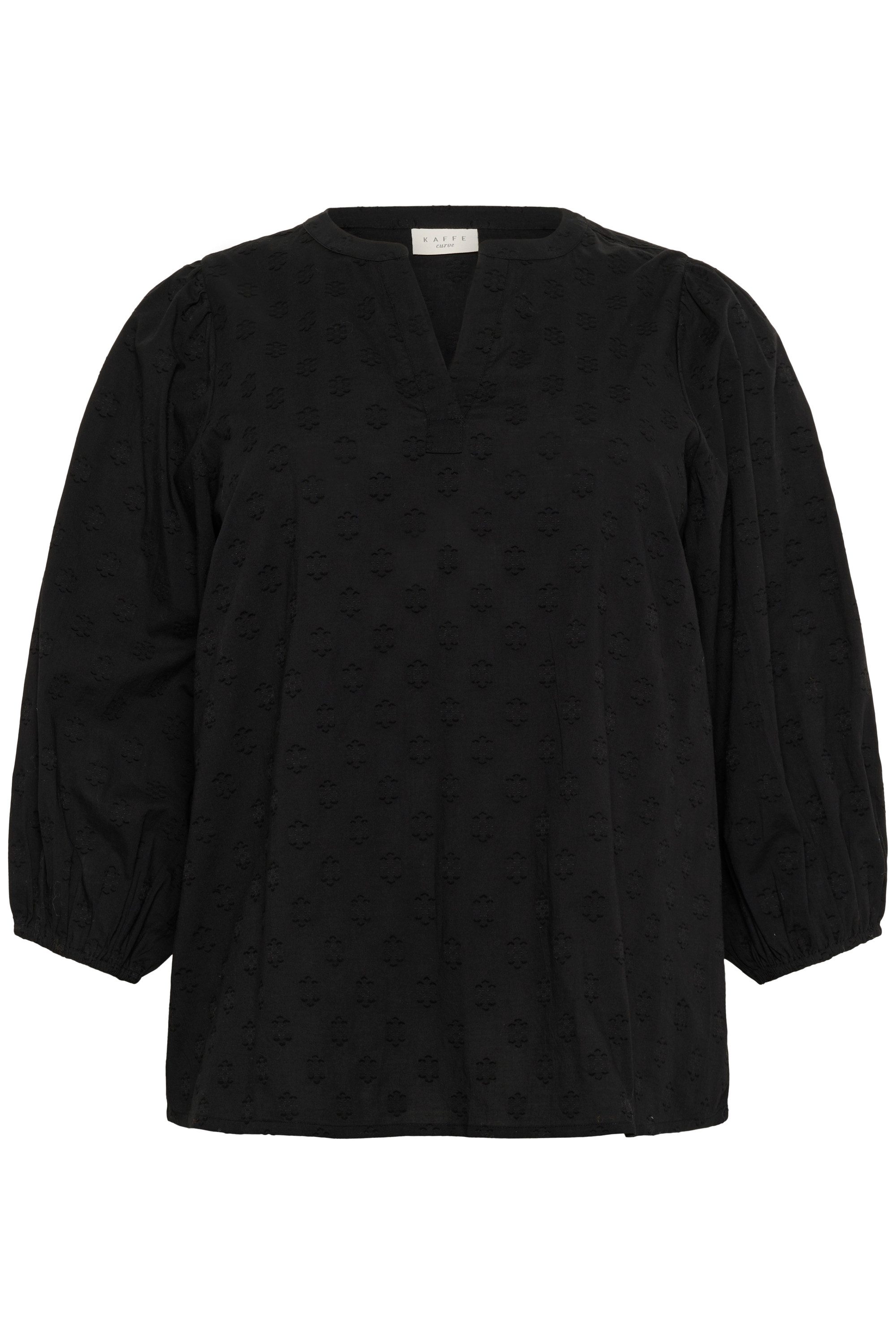 KAFFE Curve Langarmbluse Langarm-Bluse KCloulou Große günstig online kaufen