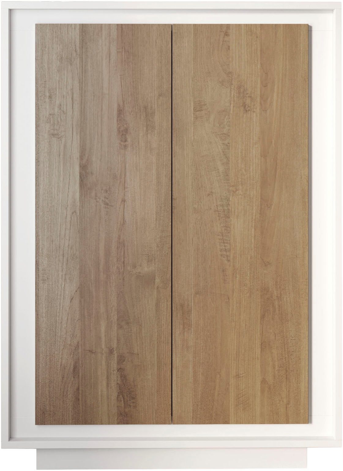 Home affaire Highboard Sky, B/H 106/171 cm, Stauraumschrank/Hochkommode, 2 Türen, Softclosing, Korpus & Front 22 mm stark, Rahmen-Optik