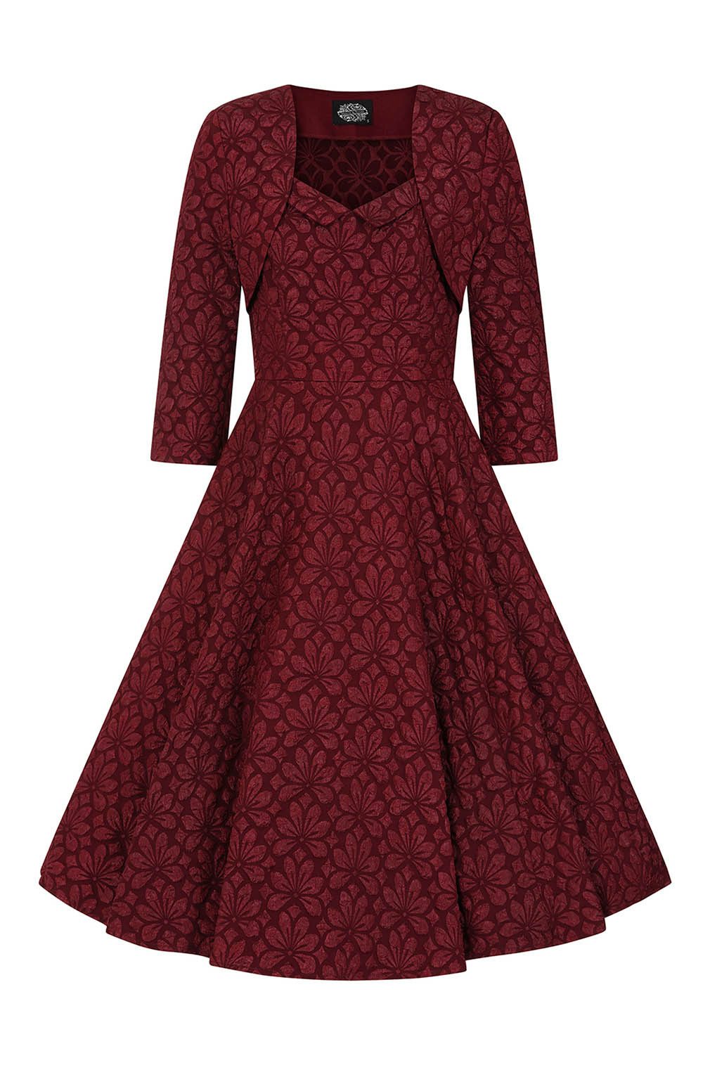 Hearts & Roses London A-Linien-Kleid Thea Floral mit Bolero Vintage Retro 5 günstig online kaufen