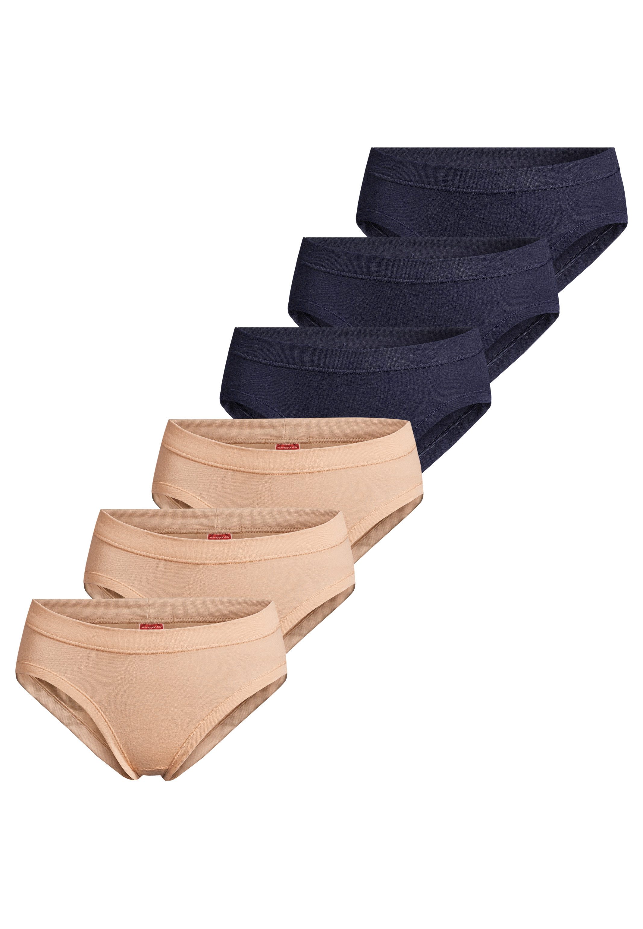 Hüftslip 6er Pack Feinripp