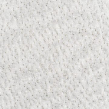 SCHÖNER LEBEN. Stoff Jersey Baumwolljersey Doubleface Punkte zweiseitig beige ecru 1,5m Br., allergikergeeignet