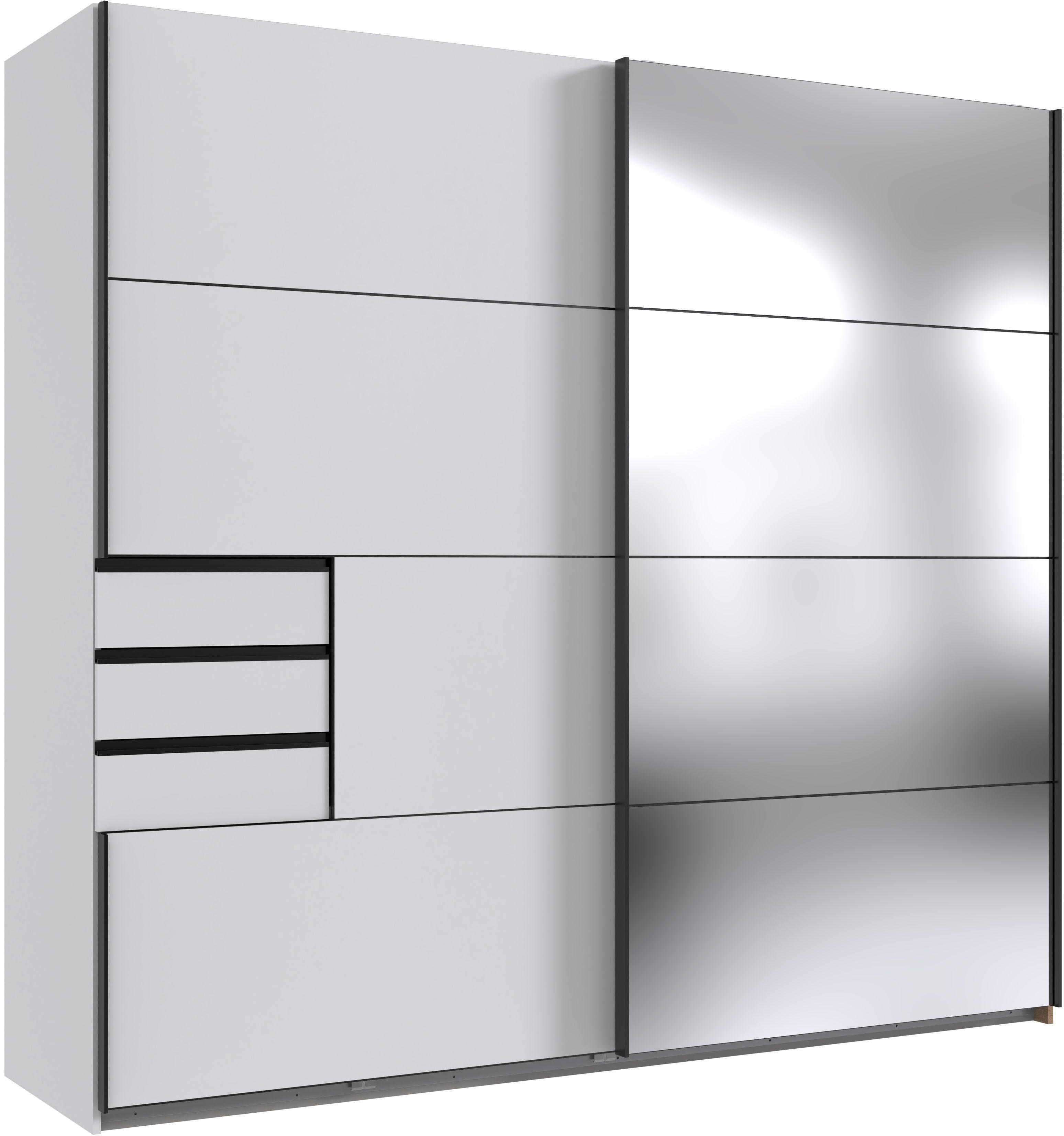 Wimex Schwebetürenschrank Saigon mit Spiegeltür, 2 Türen, 225cm breit